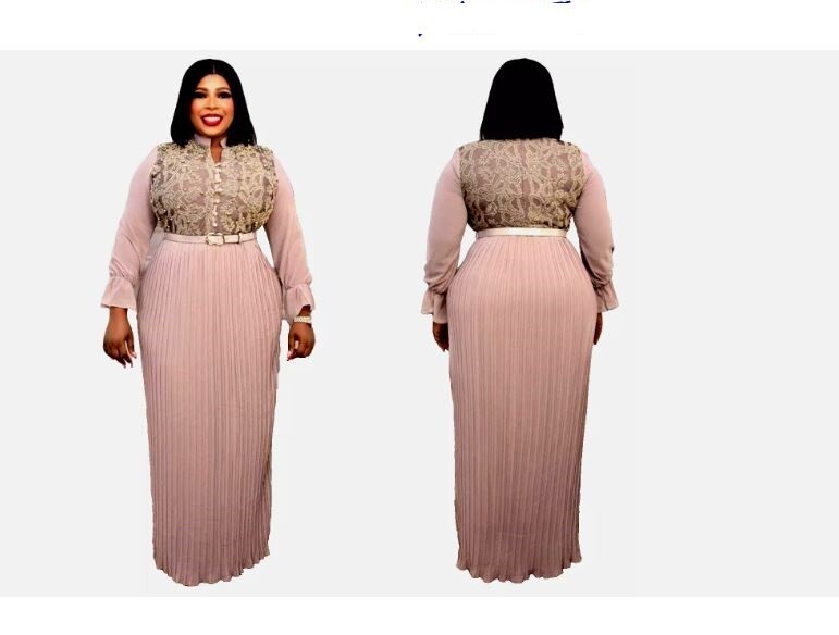 Plus Sz Elegant Women’s Chiffon Turkish Dress –Premium Quality More Style, Color