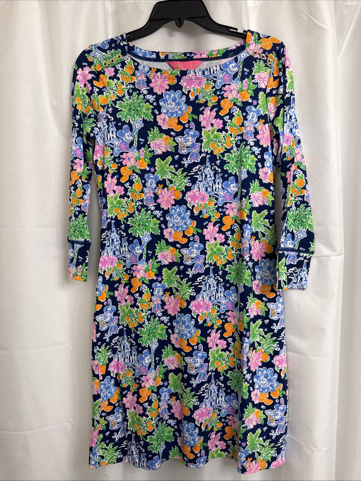 Disney x Lilly Pulitzer Sophie 3/4 Sleeve Dress in Aegean Navy Size S – NWT
