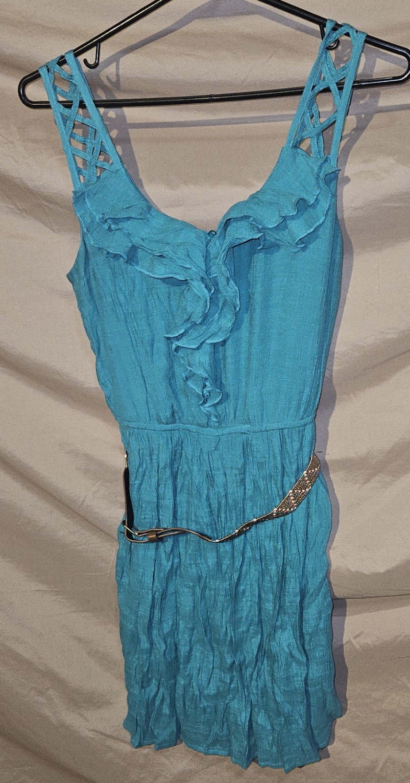 Red Camel Women’s Aqua Medium Sun Dress With Belt