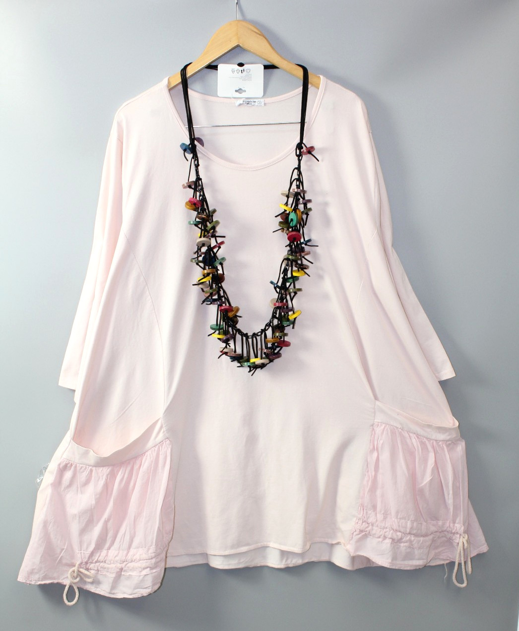 Moonshine tunic shirt size 46 48 50 lagenlook size 2 pink