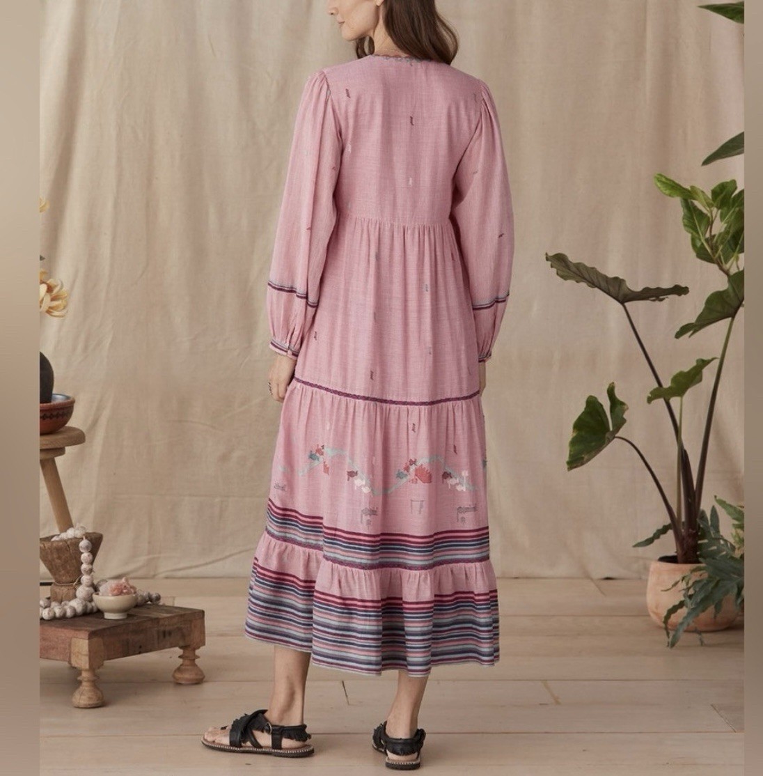 Conditions Apply Hand Woven Pink Aranza Dress SZ S NWT