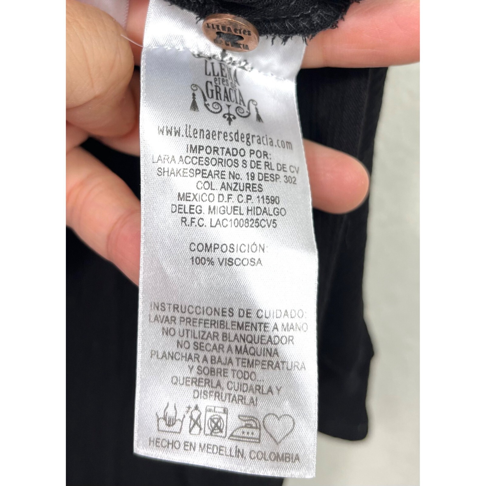 LLena Eres de Gracia blk mini whimsy goth lacy dress Y2K sz M