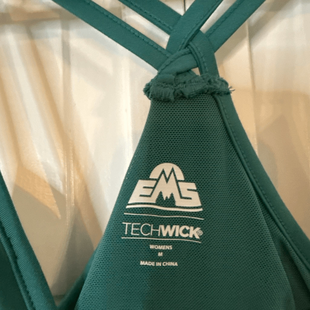 EMS eastern mountain sports techwick green athletic dress M