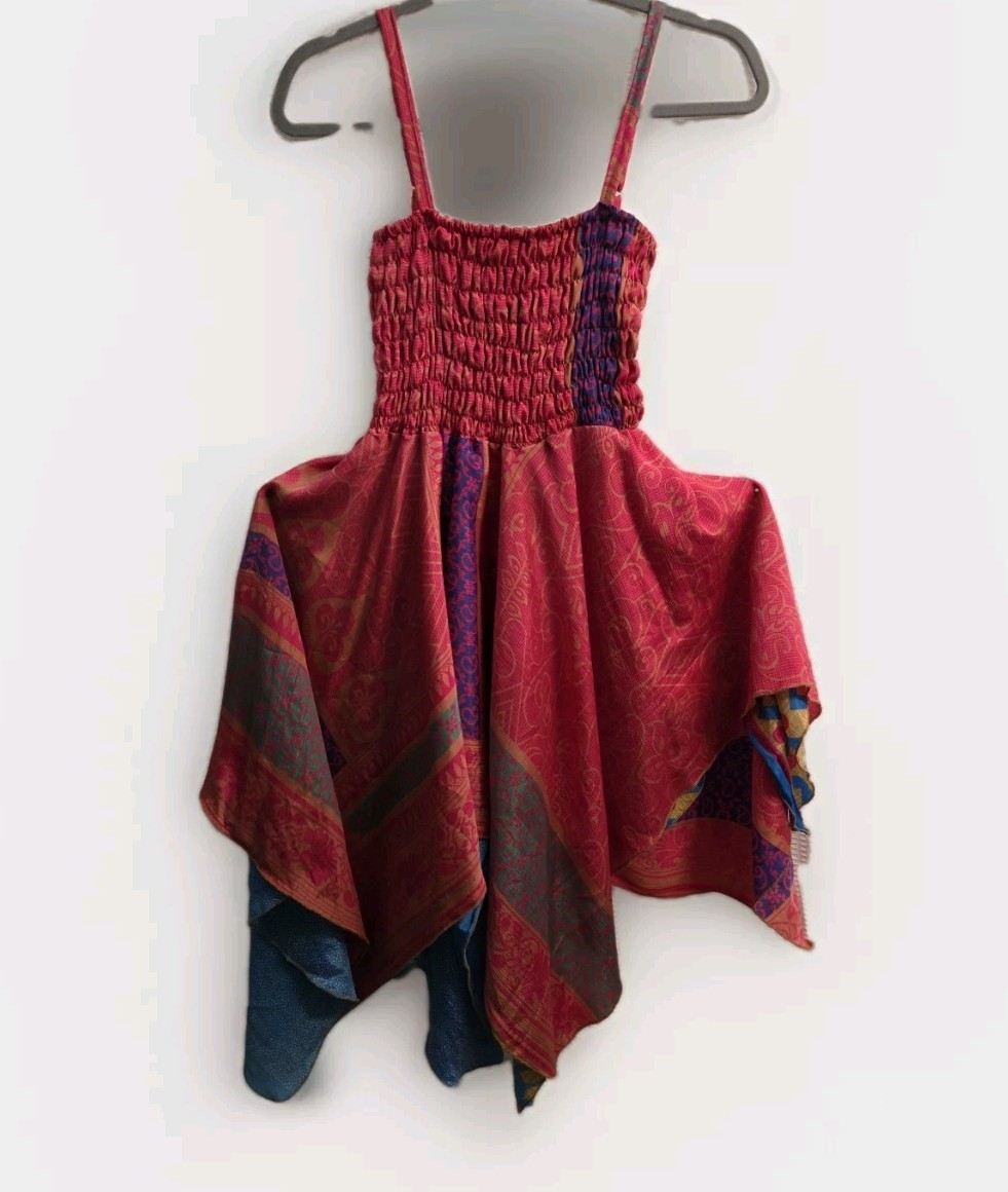 Henna Summer One Size Fairy Boho Sun dress Pixie Beach Festival Scarf Sleeveless