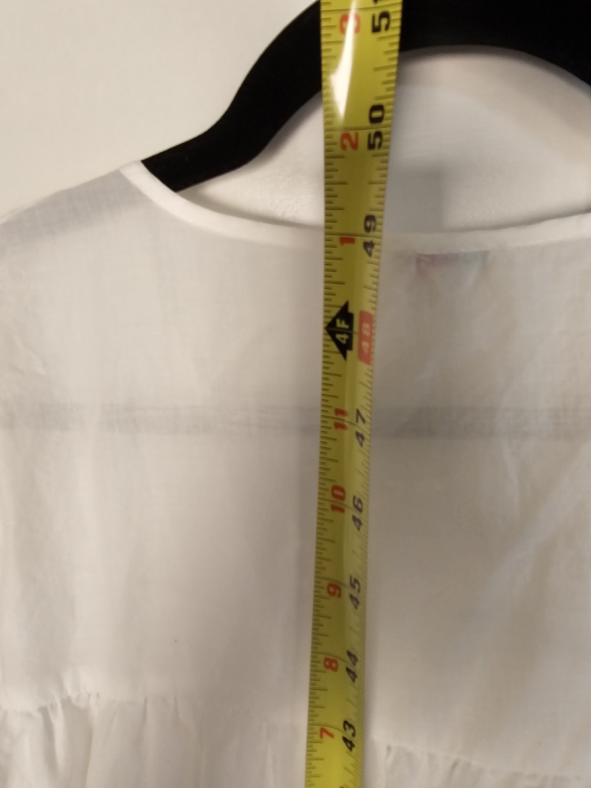 Vintage J Crew Original Beachwear White Tiered Dress Tunic Popover XS 19″ Pit