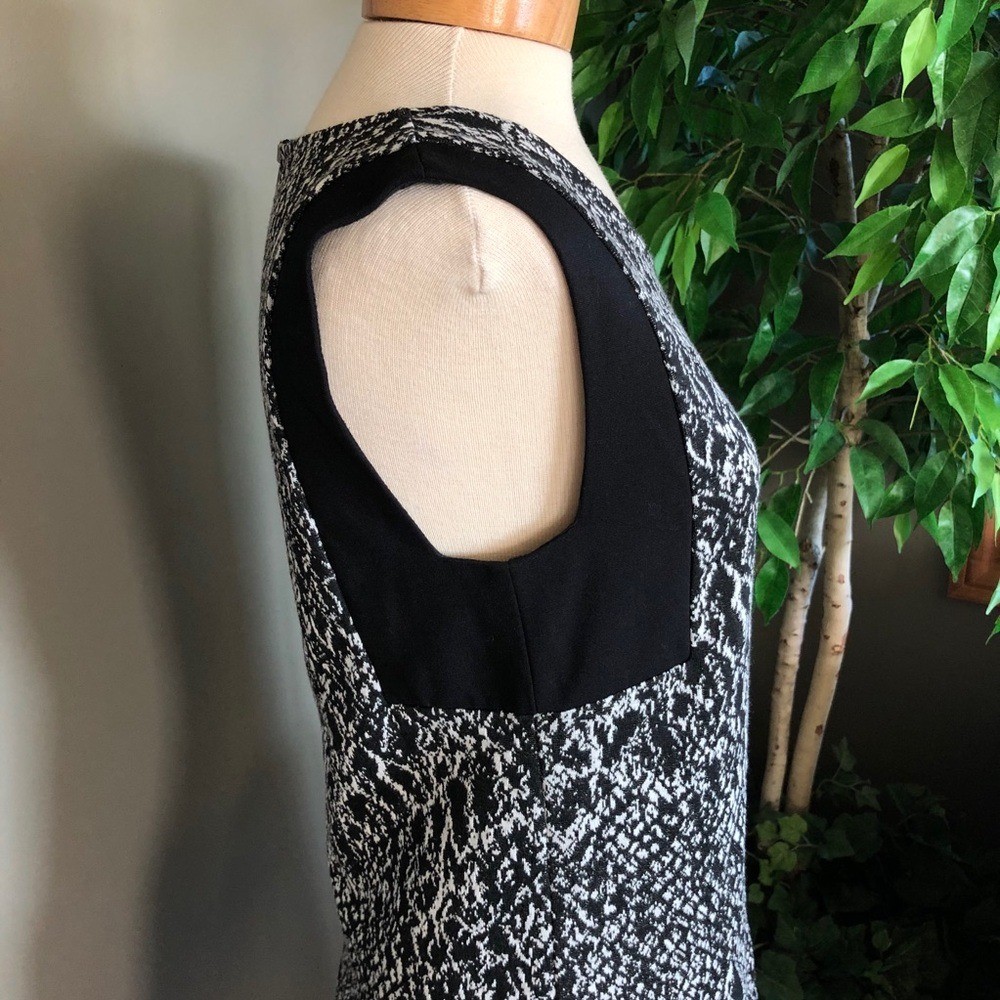NWT Ella Moss black & white print sleeveless dress S