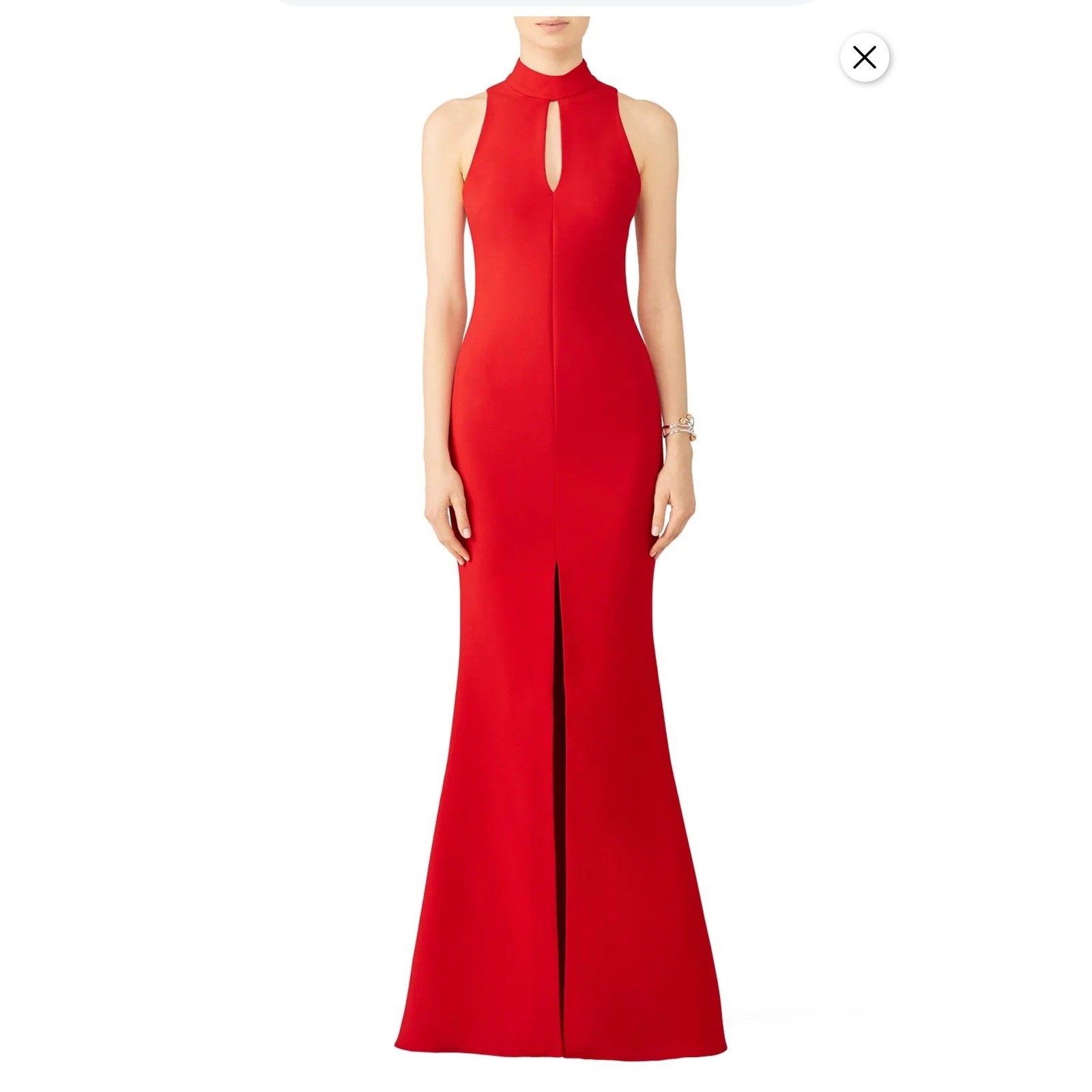 LIKELY Red Harbor gown 6 long keyhole mermaid dress flare $378