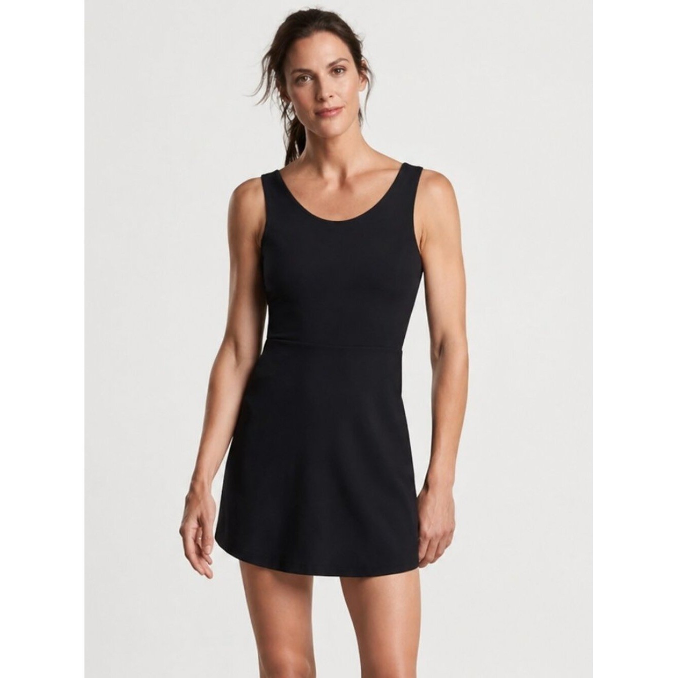 Peter Millar Nova Active Sleeveless Mini Dress Black Size Medium