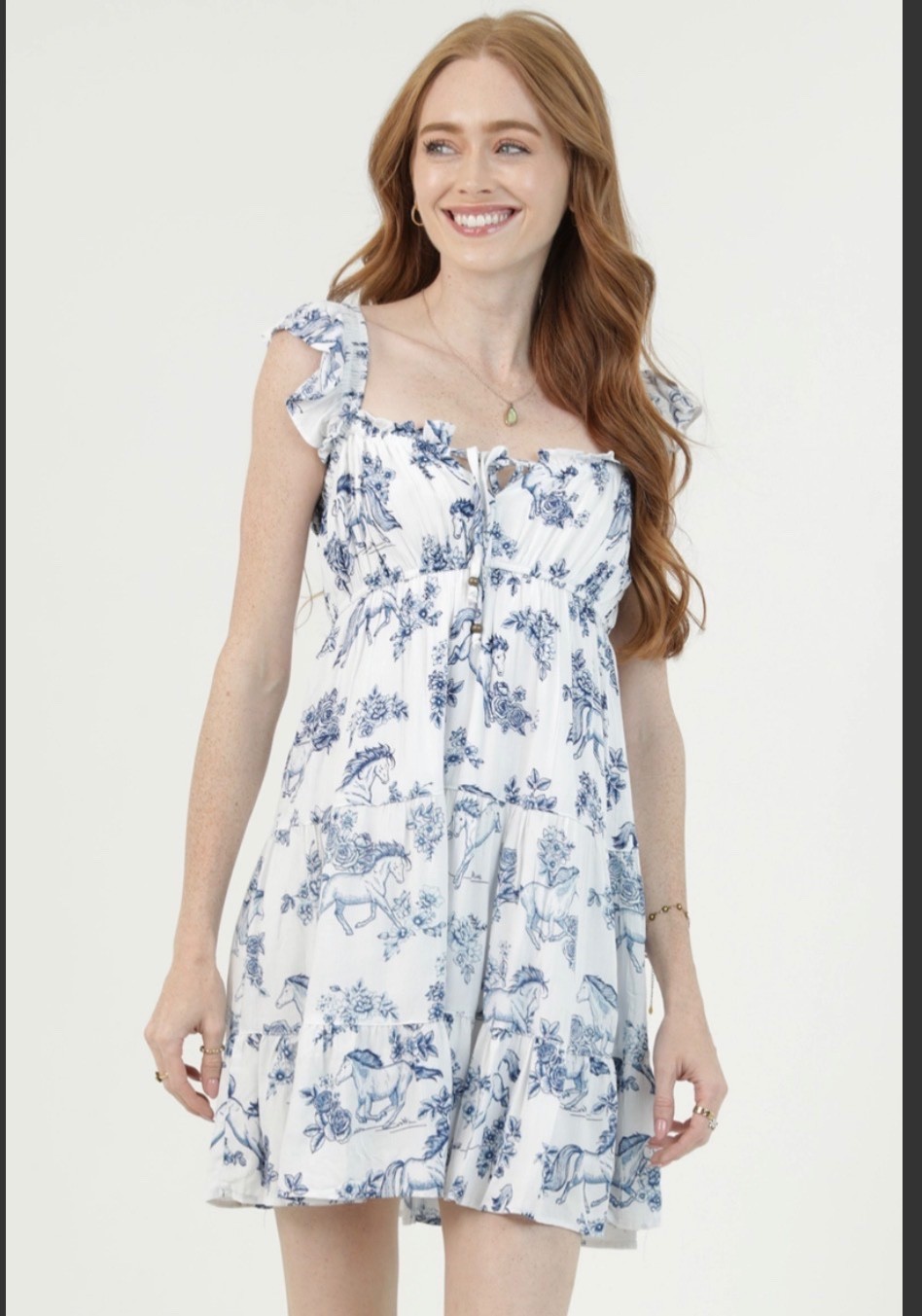 NWT womens horse print dress size medium