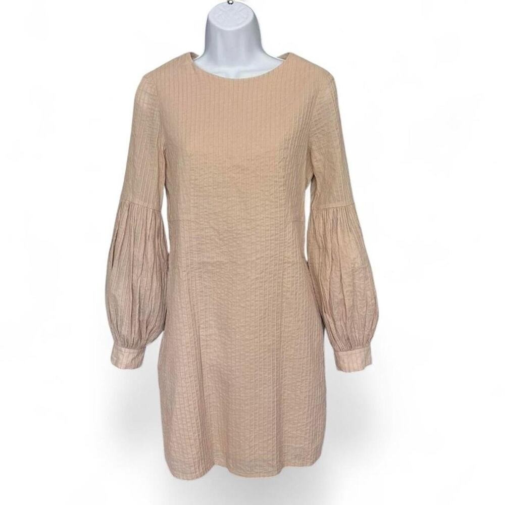 COS cotton puffed sleeve dress SZ S