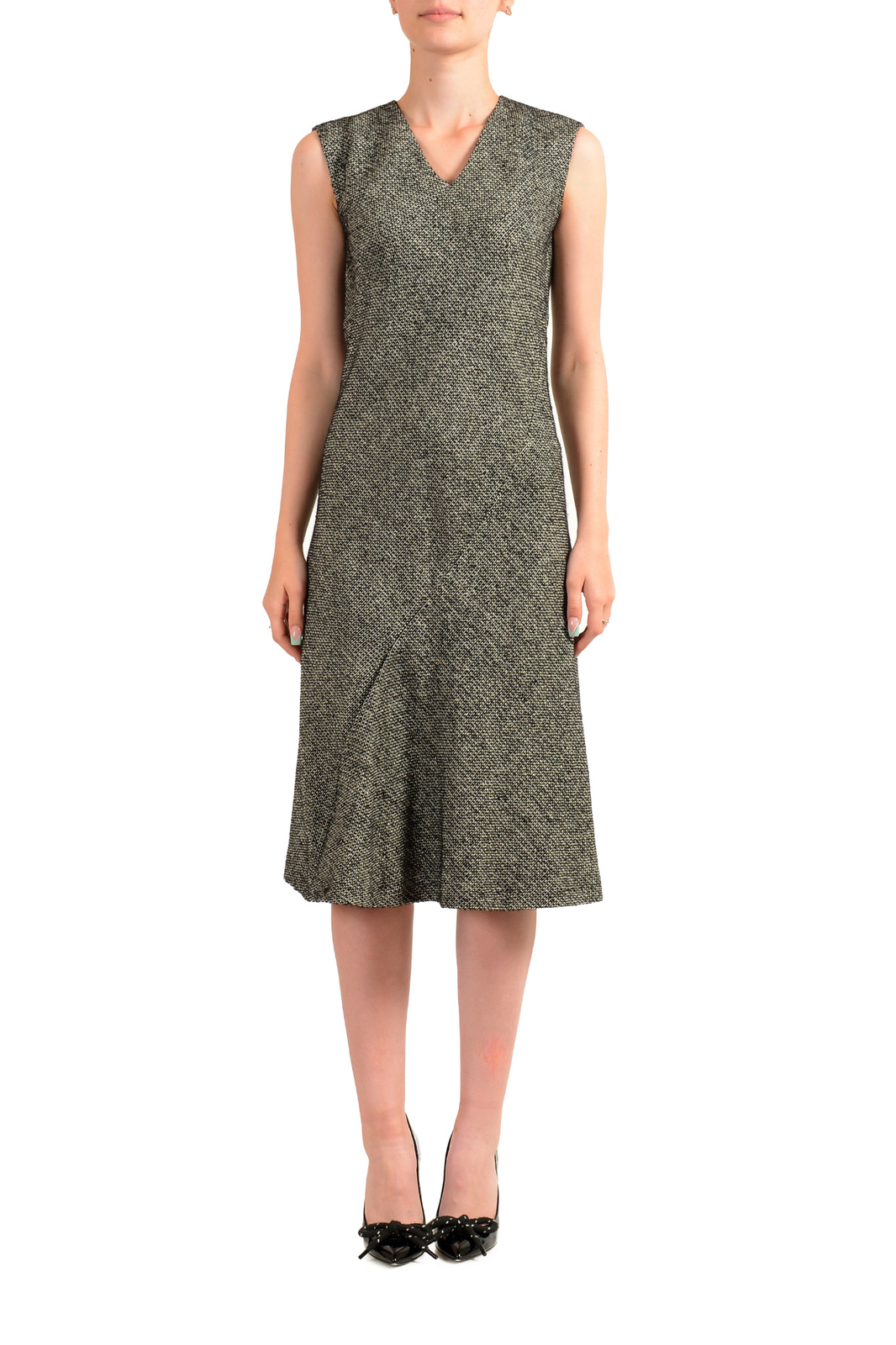 Maison Margiela Women’s Multi-Color Wool Mohair Sleeveless Dress US S IT 40