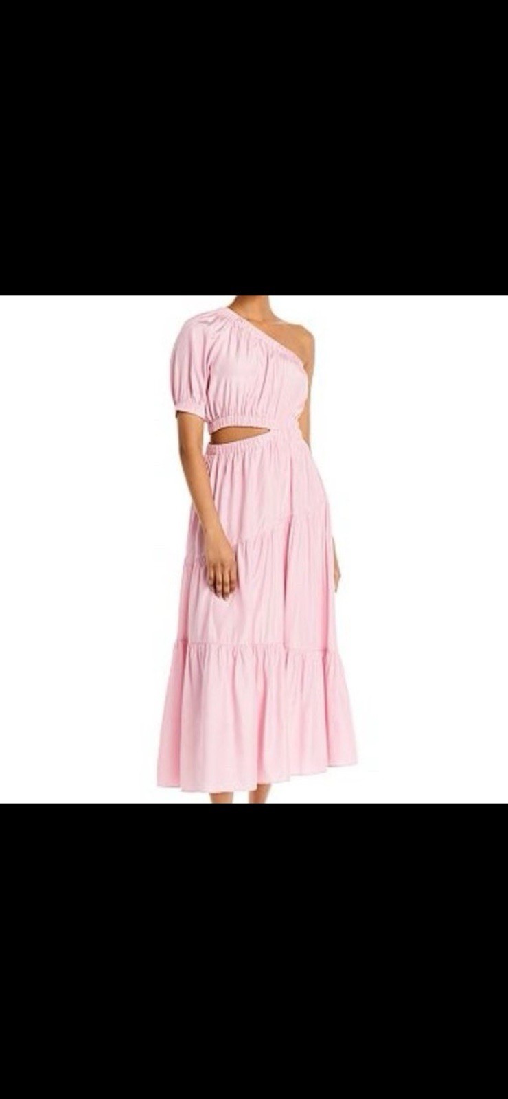 Moon River One-Shoulder Cutout Tiered Dress size XS