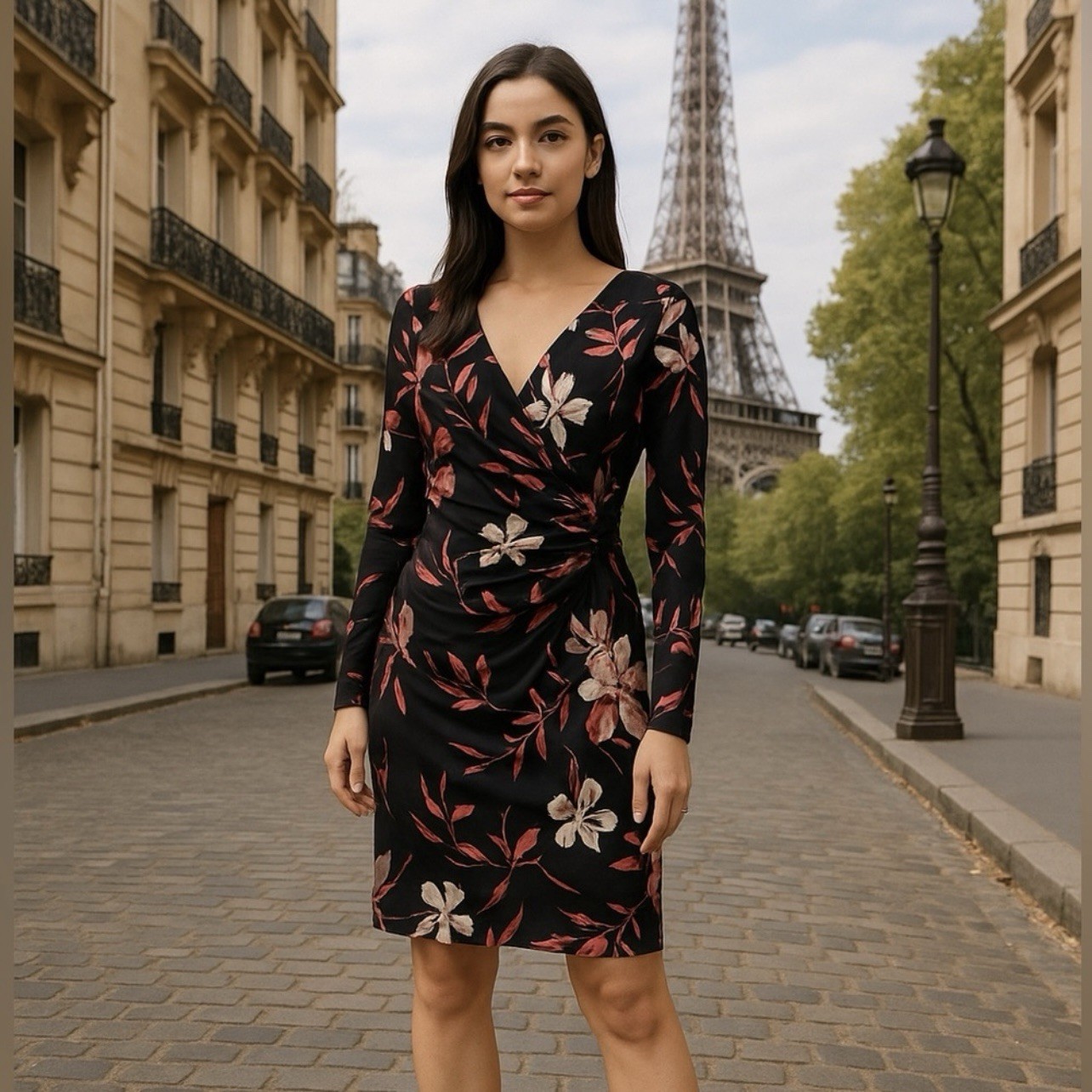 American Living Surplice Floral dress, size 6 brand new July Sale