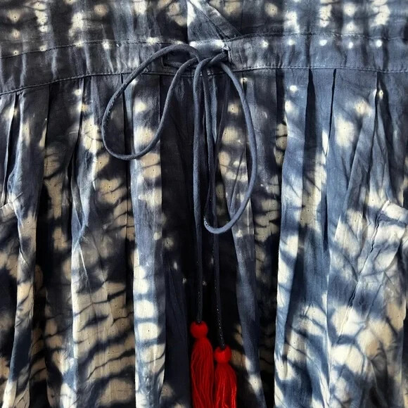 GUADALUPE LONG MIDI TUNIC Dress Beach Cover Up Size Large