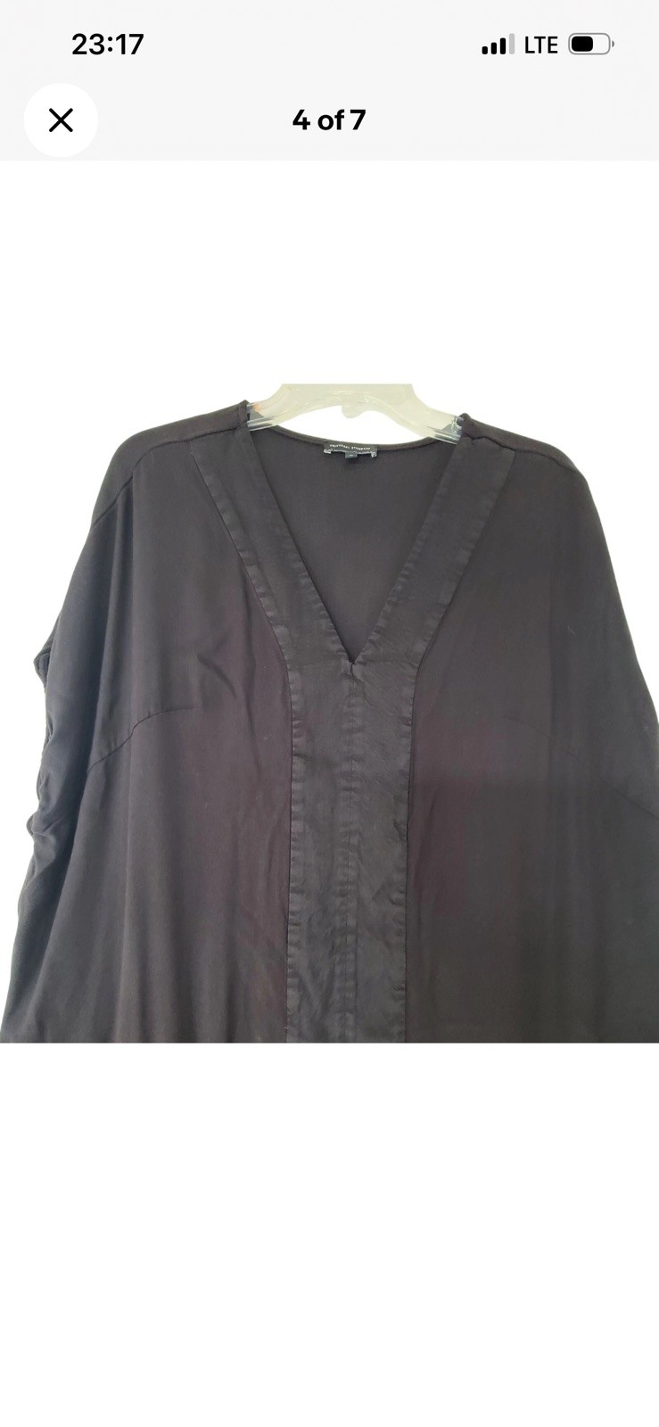 Universal Standard Women’s kafatan maxi dress Cap Sleeve Minimalsit black sz M