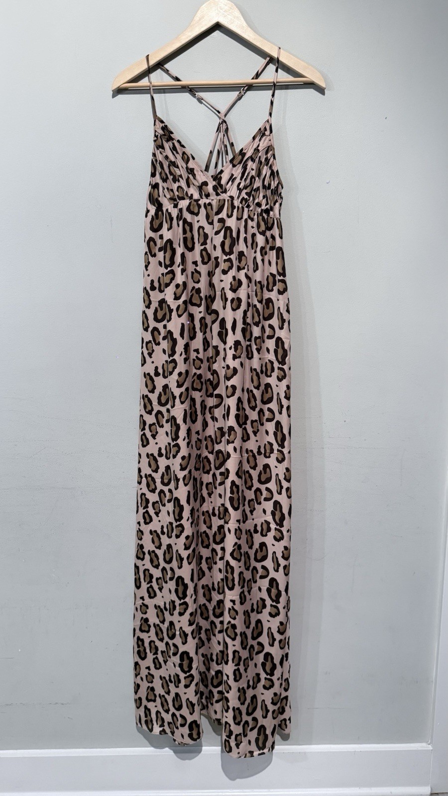A/X Armani Exchange Women Cheetah Print Maxi Dress Sz 4-Small Party Cocktail