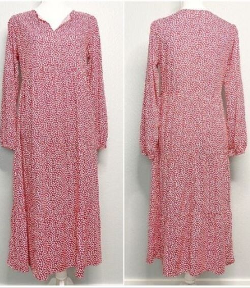 NWT Isabel Maternity By Ingrid & Isabel Women’s Red Polka Dot Maternity Dress