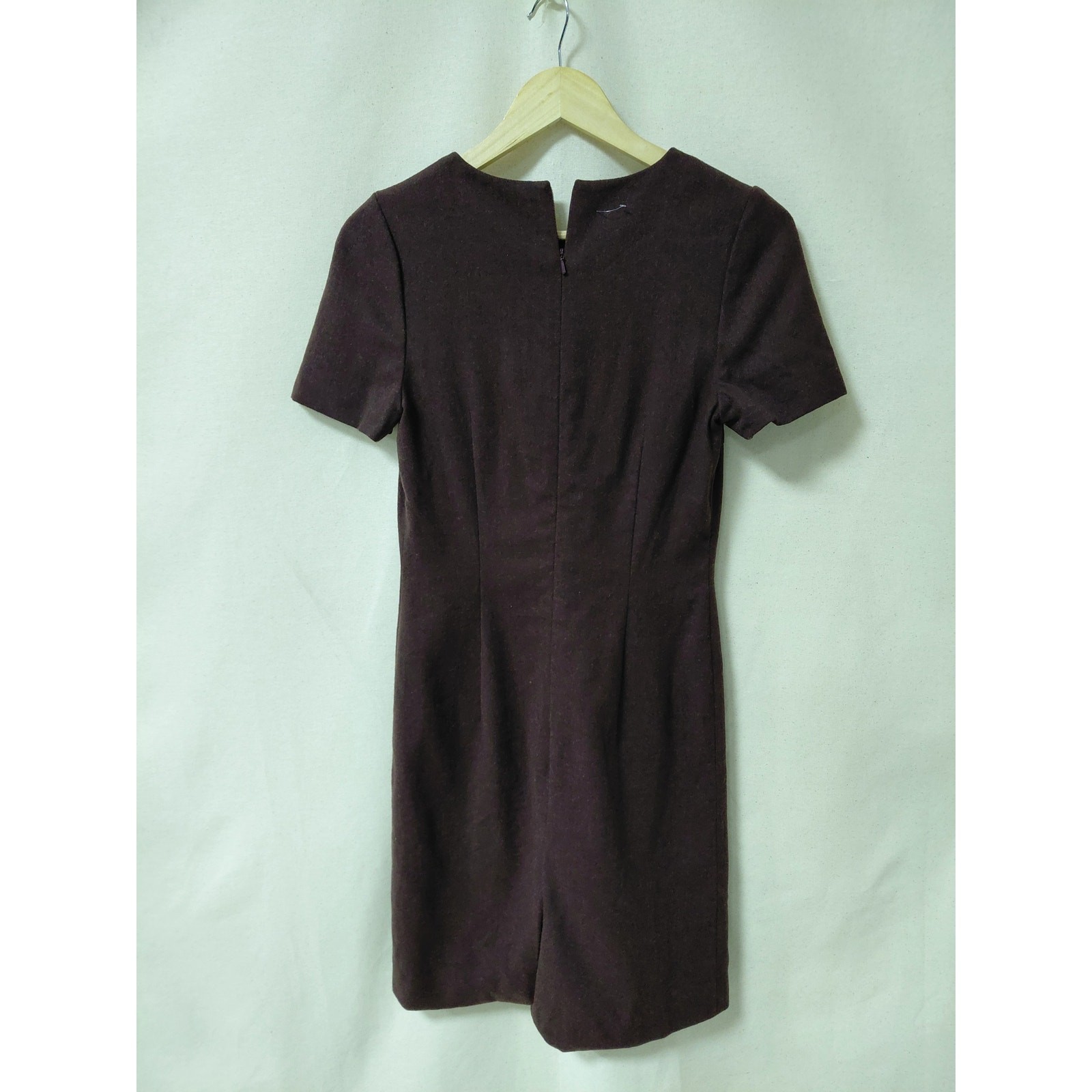 Barbour Dress Tartan Short Sleeve Solid Crew Neck Women