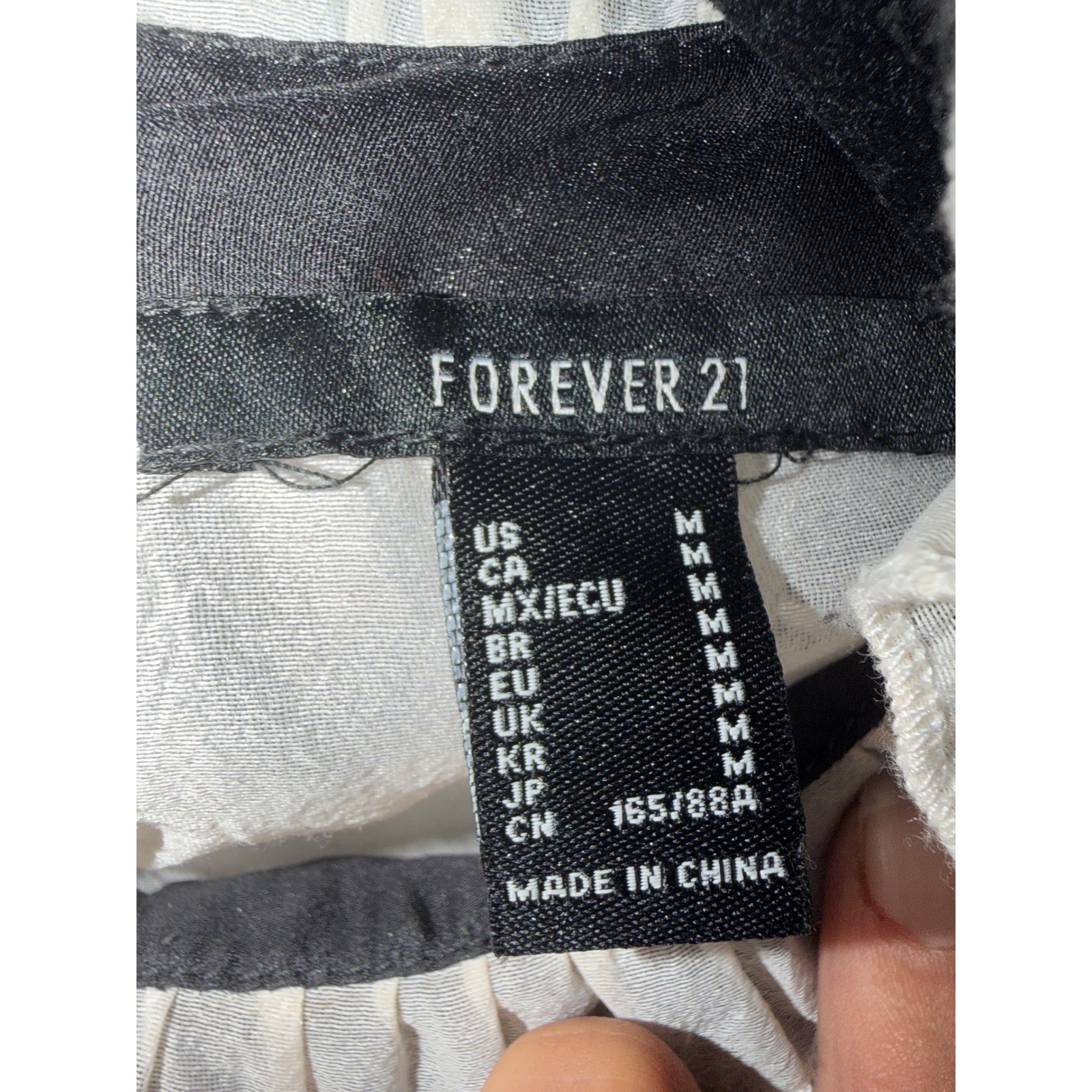 Forever 21 Black & Ivory Sheer Bow Dress Women’s Medium Coquette Dark Academia