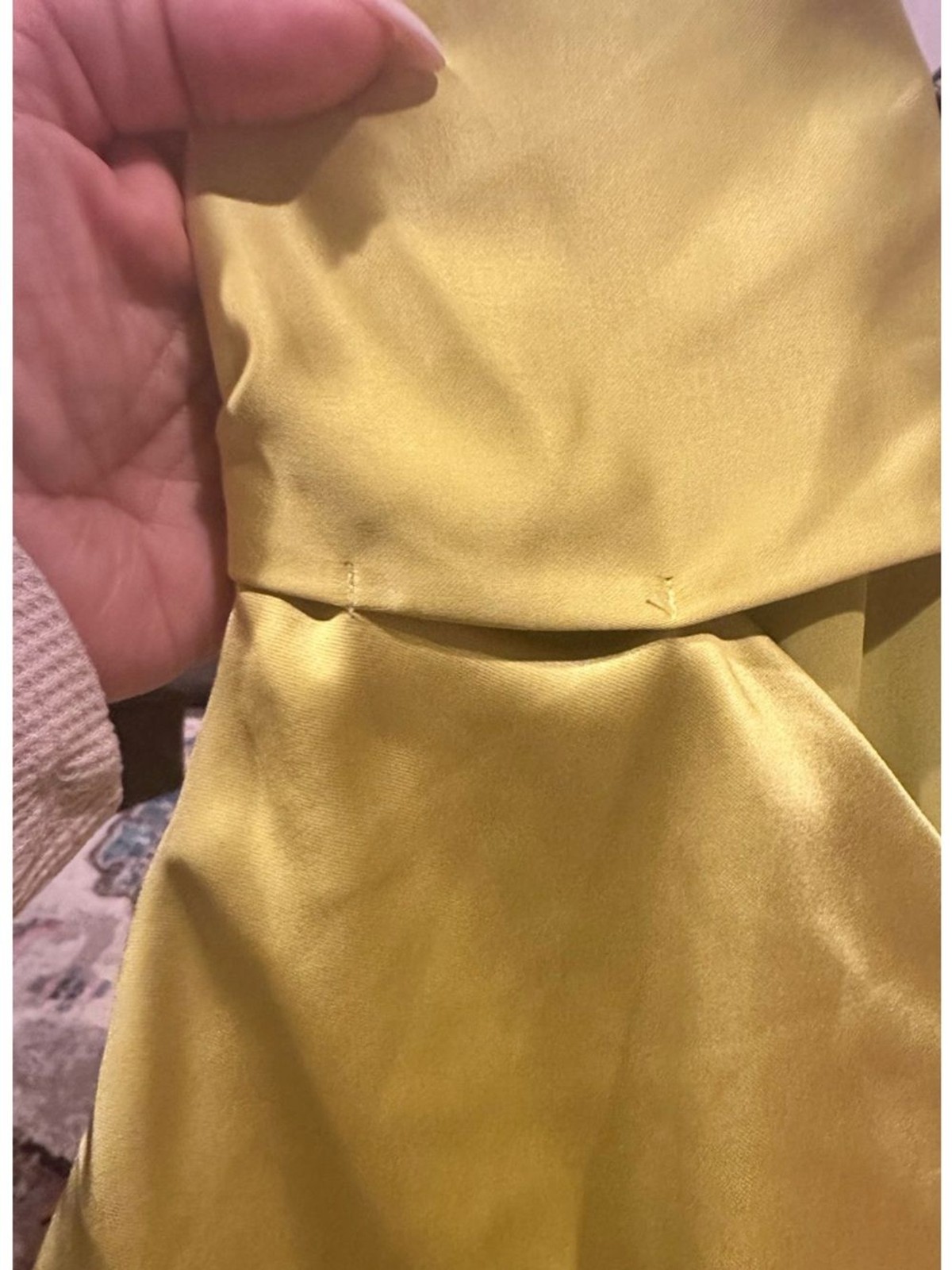 SIMON MILLER Satin Halter Chartreuse Prom Wedding Guest Long Slip Dress 10