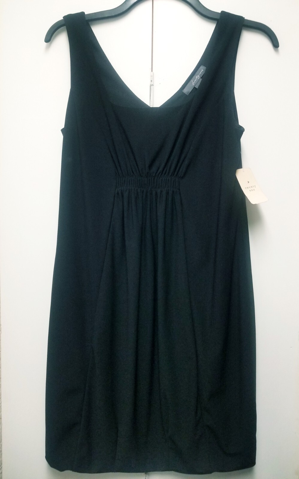 NWT Twenty One Black Sleeveless Party Dress Cocktail Mini Skirt Size L EXCELLENT