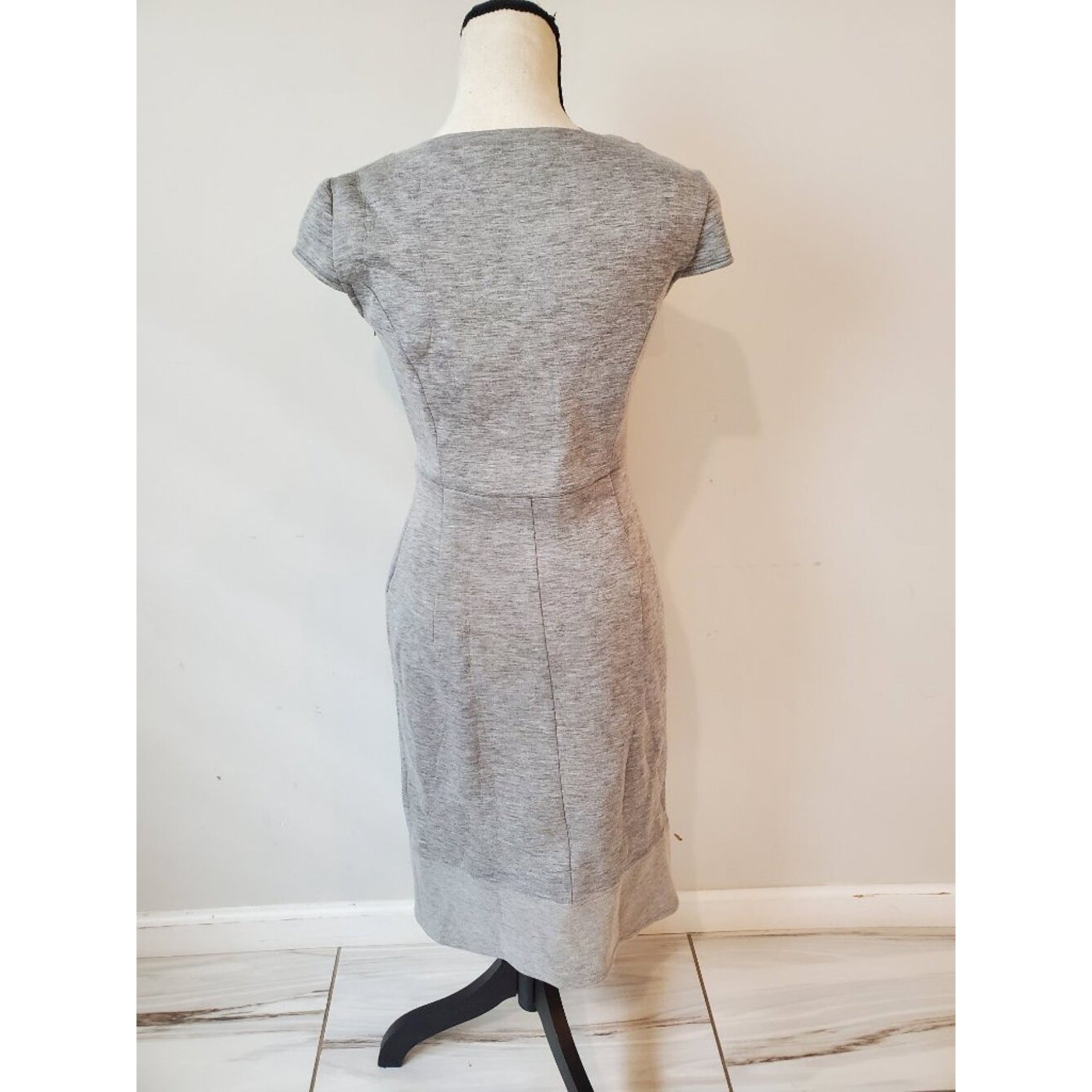 Weekend MaxMara Grey Scuba Jersey Sheath Dress Size M