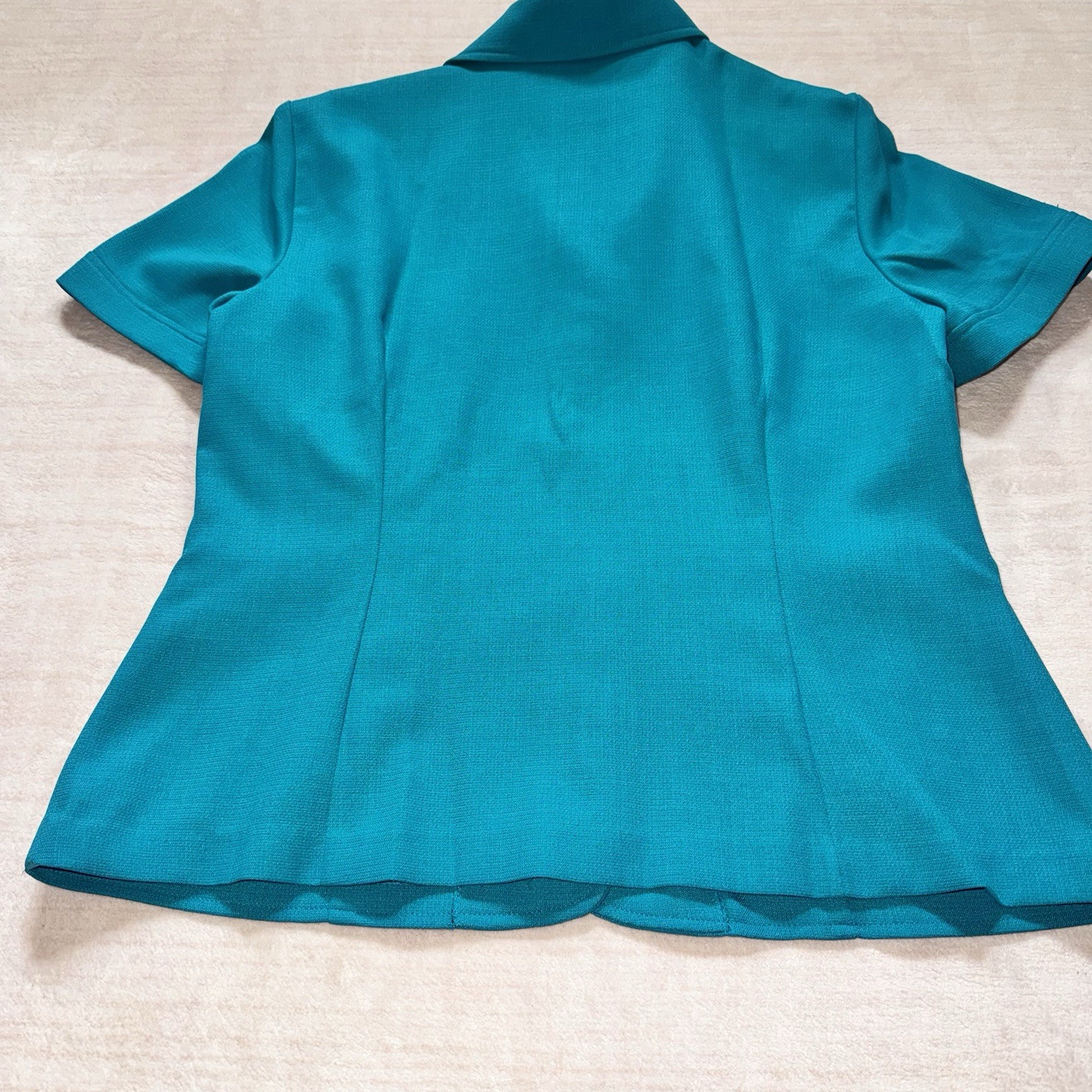 Studio I 2 Pc Dress Jacket Set Size 12 Teal Paisley Maxi Dress Formal