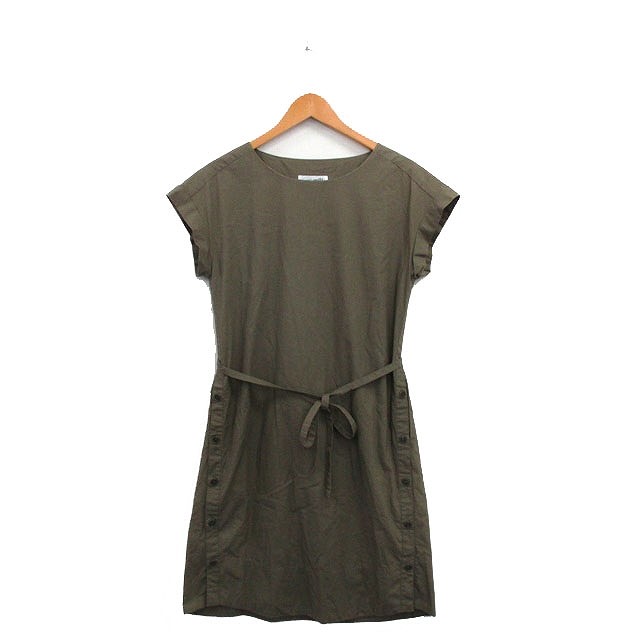 FORDMILLS Women’s Khaki Cotton Long Dress, Size None, Excellent Condition