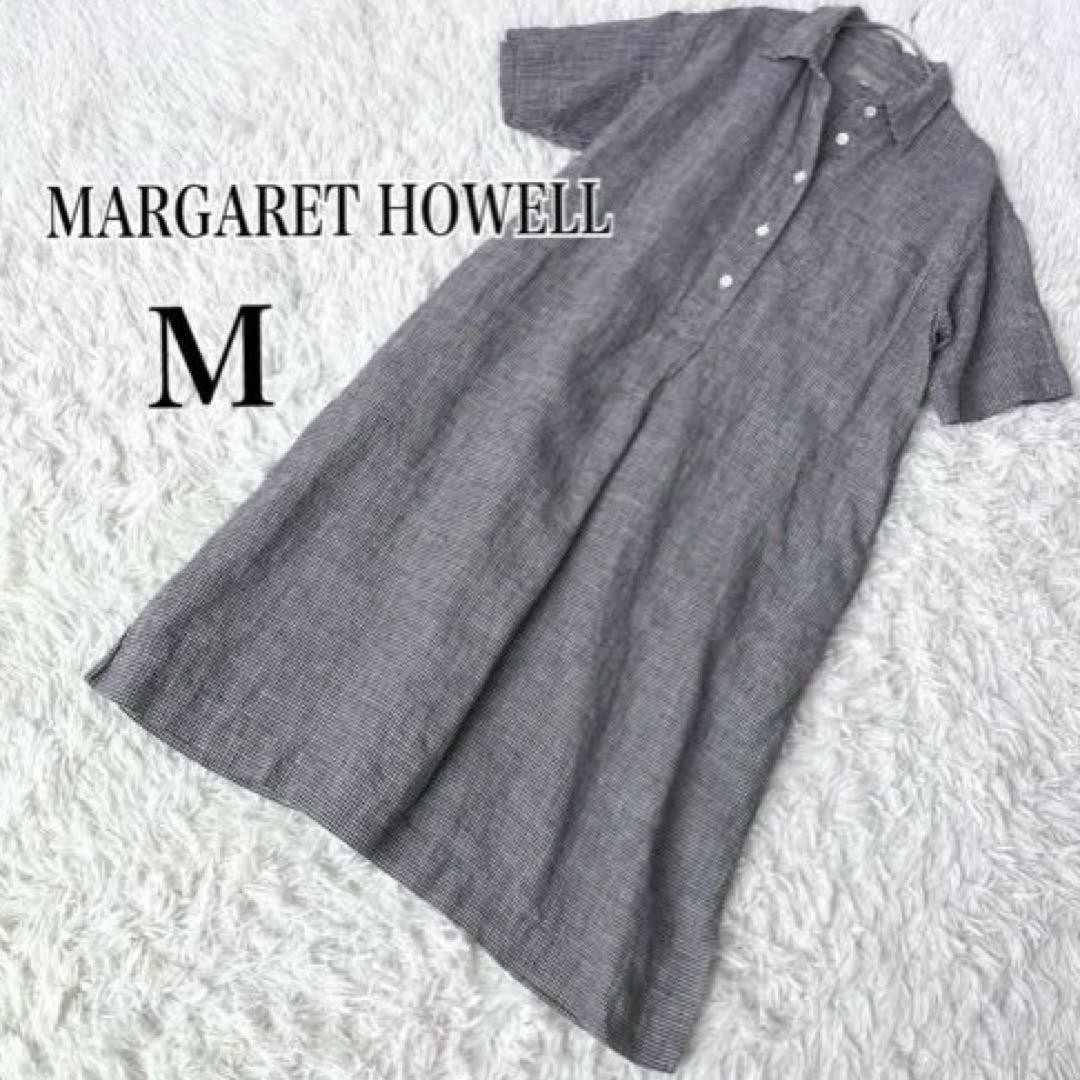 Margaret Howell Linen Shirt Dress Gingham Check