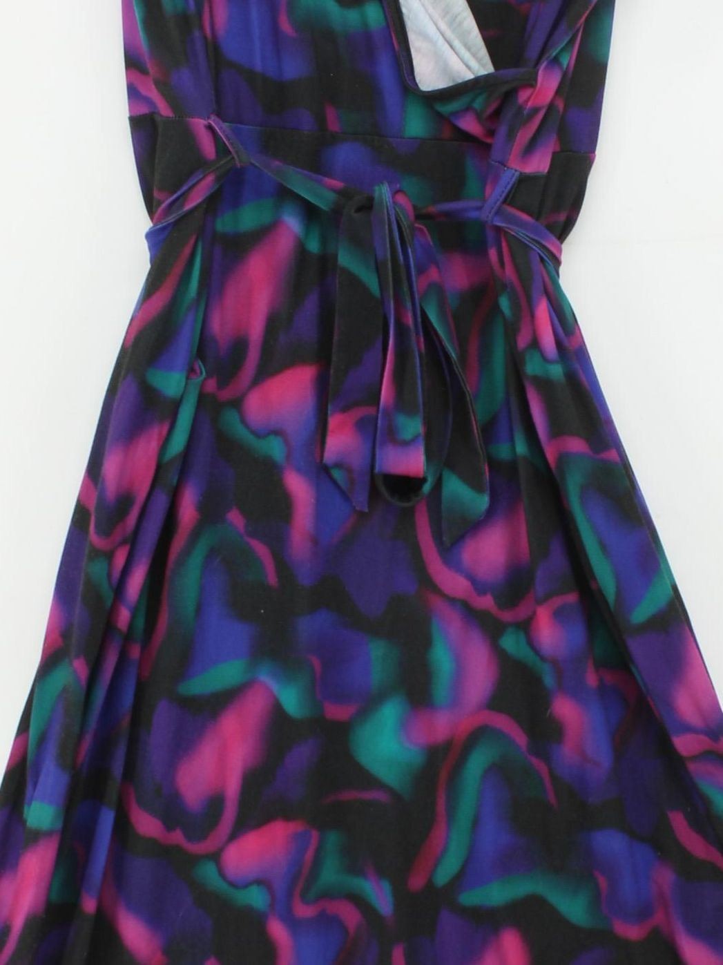 Popsy Wrap Maxi Dress UK20 in Multi