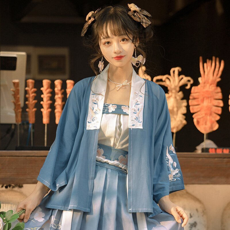 Original Hanfu Female Song System Summer Chinese Style Han Element Short Skirt