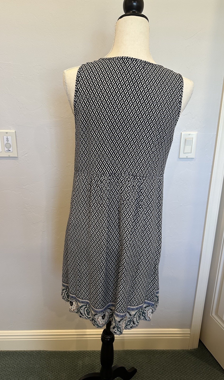 PAPILLON PATTERNED SUNDRESS WITH POCKETS- SIZE SMALL “S”