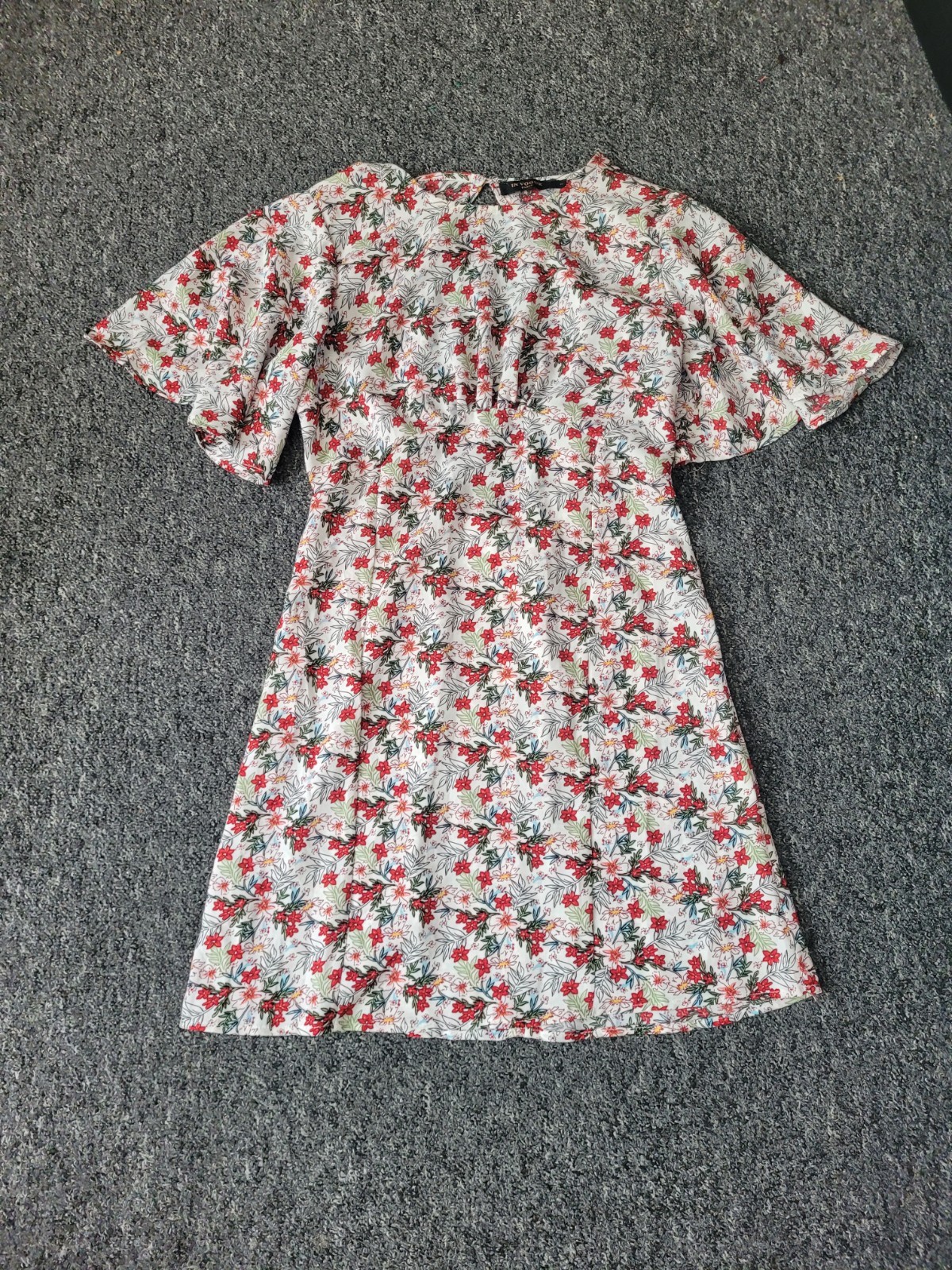 In Vogue Paris Romantic Backless Retro Ditsy Floral Dress Coquette cottage core