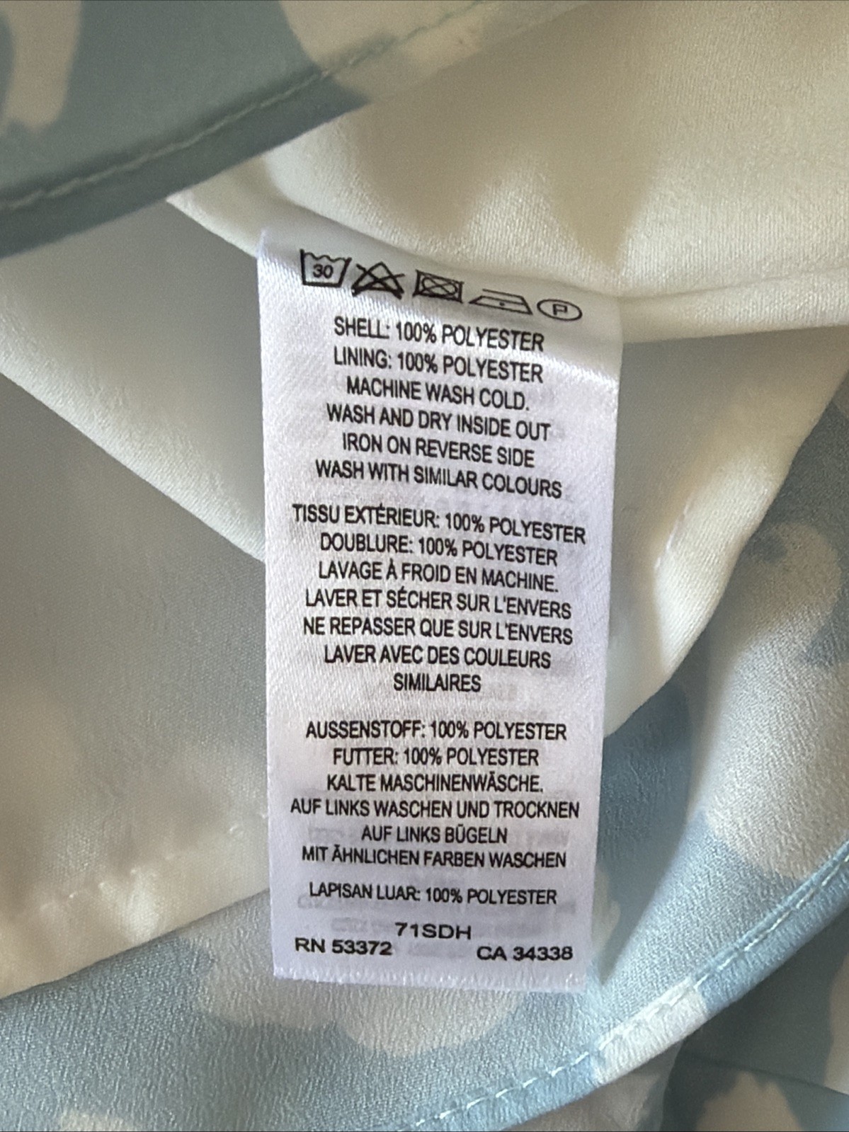 French Connection Forget Me Not Aimee Courtney Fully Lined Cloud Dress Size 12