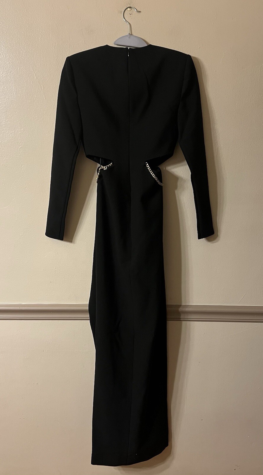 Likely Women’s Mikey Long Sleeve Maxi Length Gown Size 00 Black