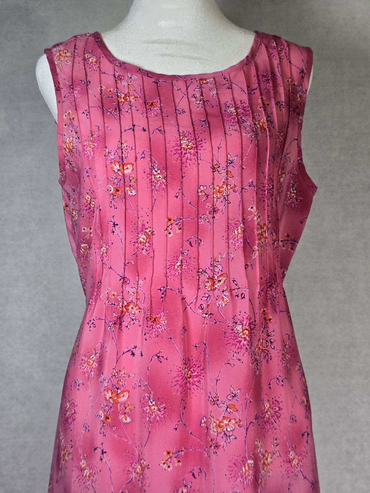 Rabbit Designs Womens Dress Size 10 Med Pink Floral Peasant Cottagecore Boho