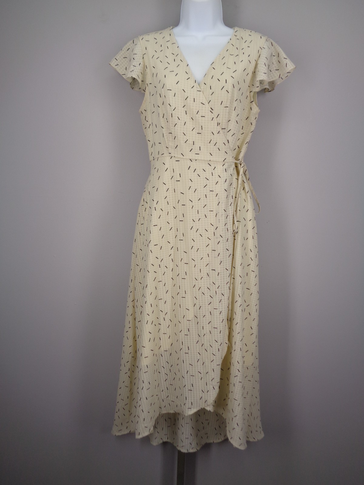 Mod Ref High Low Wrap Dress Size Medium New