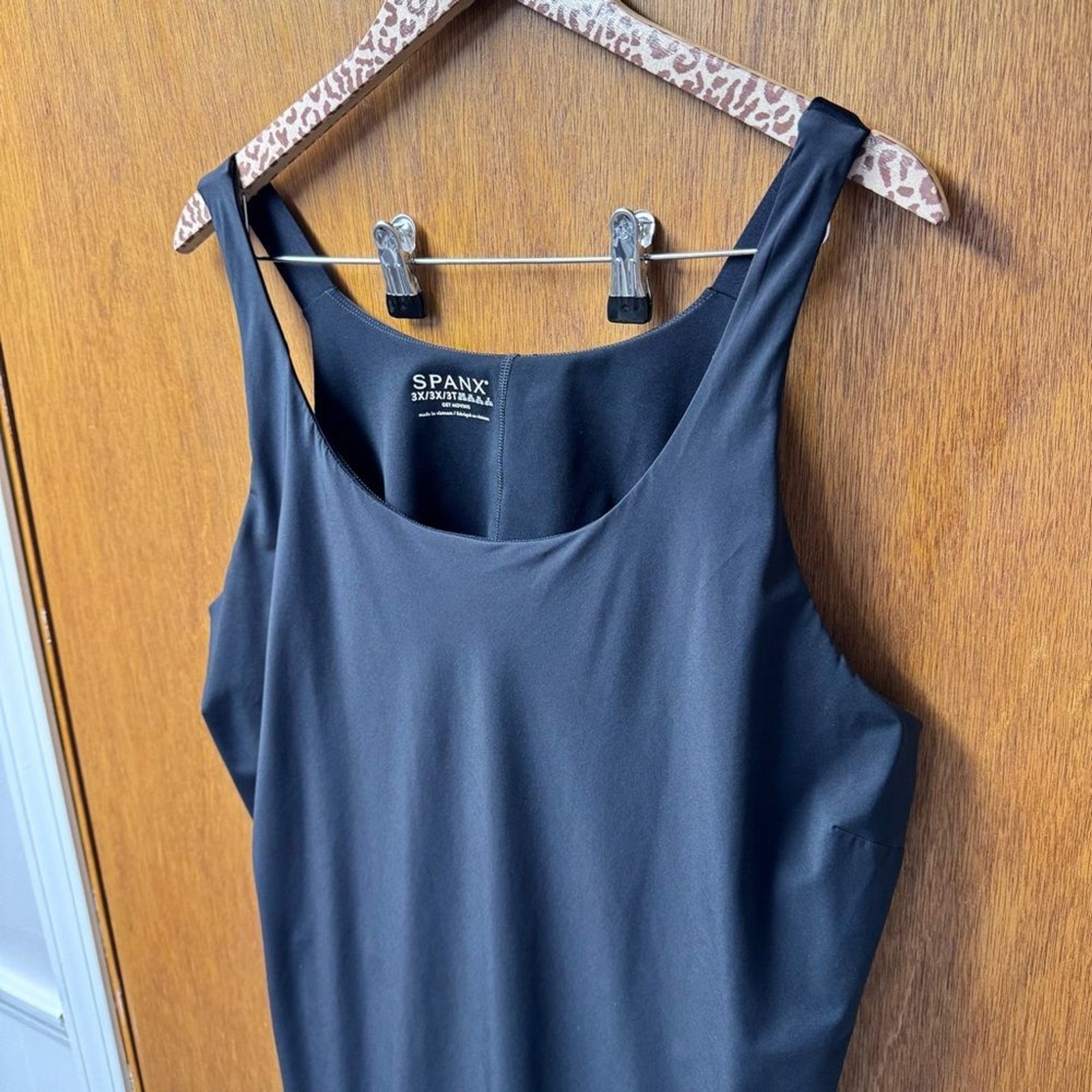 SPANX Yes, Pleats Tennis Exercise Dress Pleated Mini Very Black Plus Size 3X