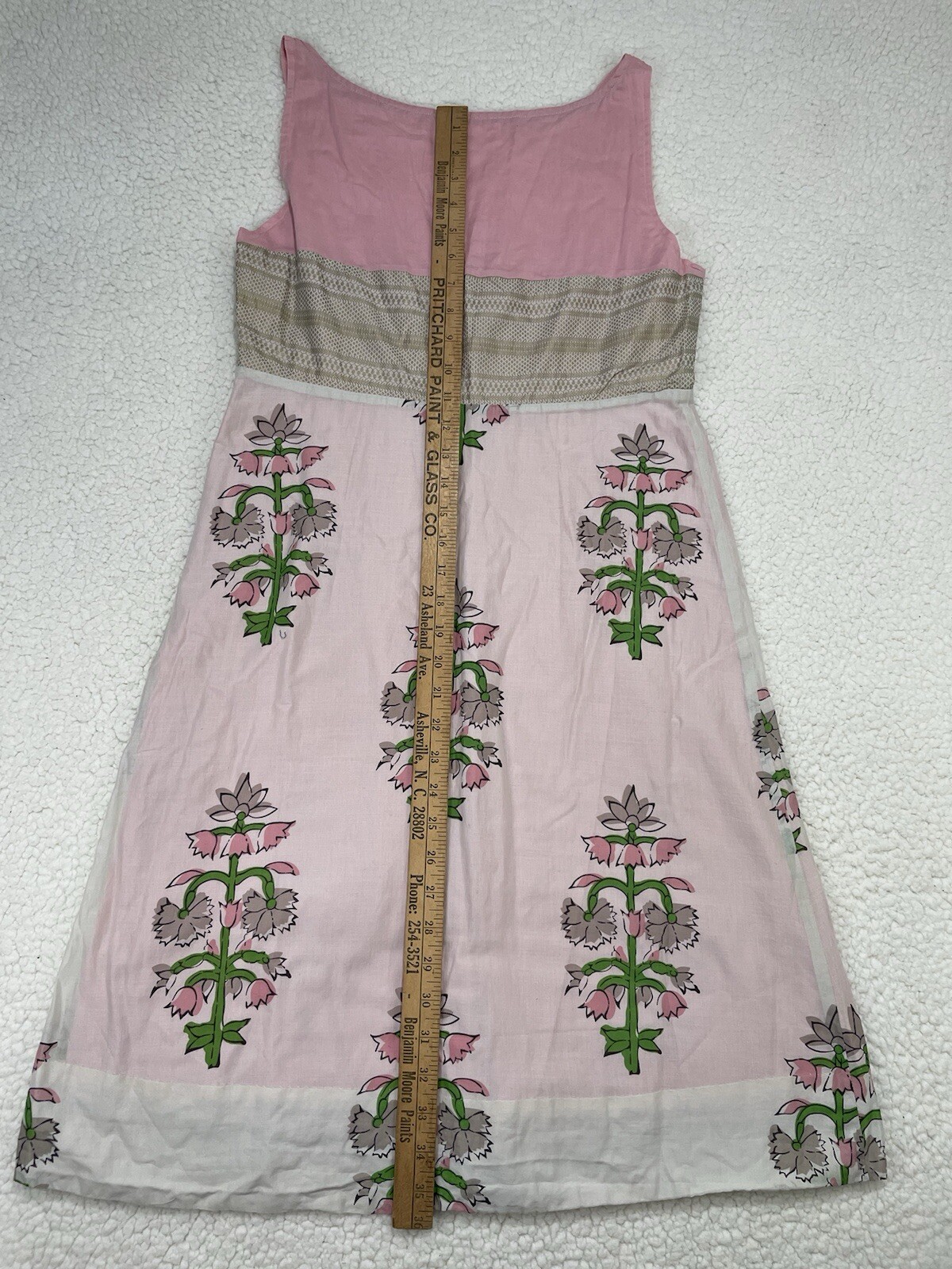 Anthropologie Moulinette Soeurs Size 10 Sleeveless Floral Dress Pink Gossip Girl
