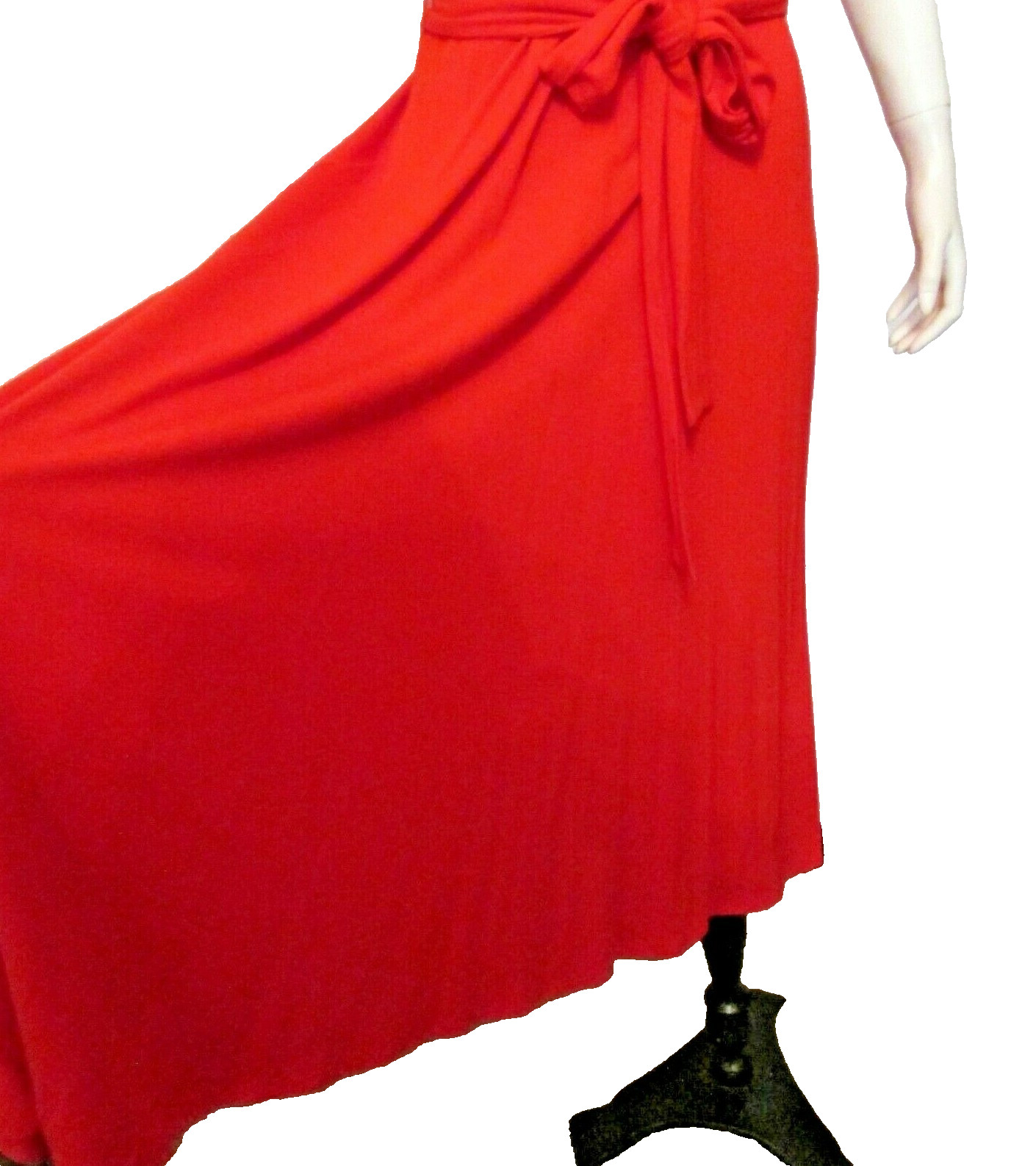 Ann Taylor Stretch Jersey Cross Neck Casual Party Fit & Flare Belted Dress 6P