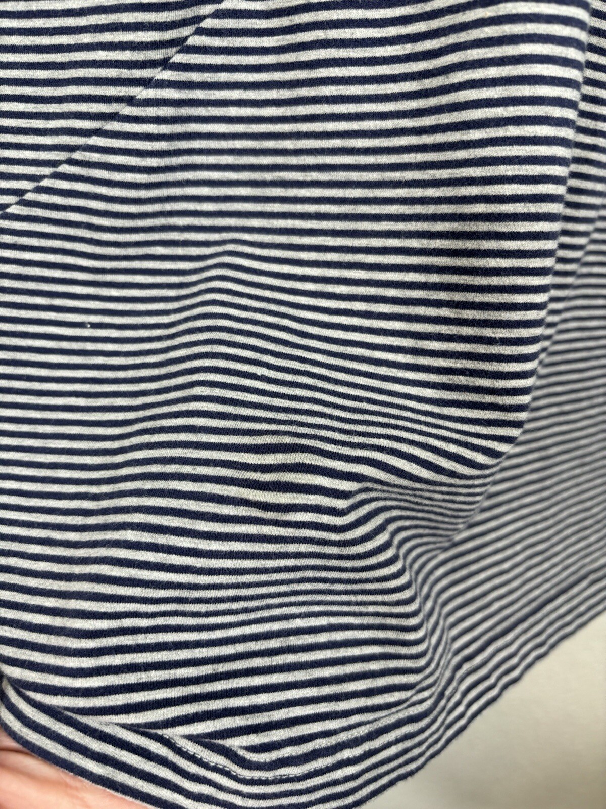 Betabrand Athletic Dress Size L Striped Ruched Sides Cotton Blend Pockets