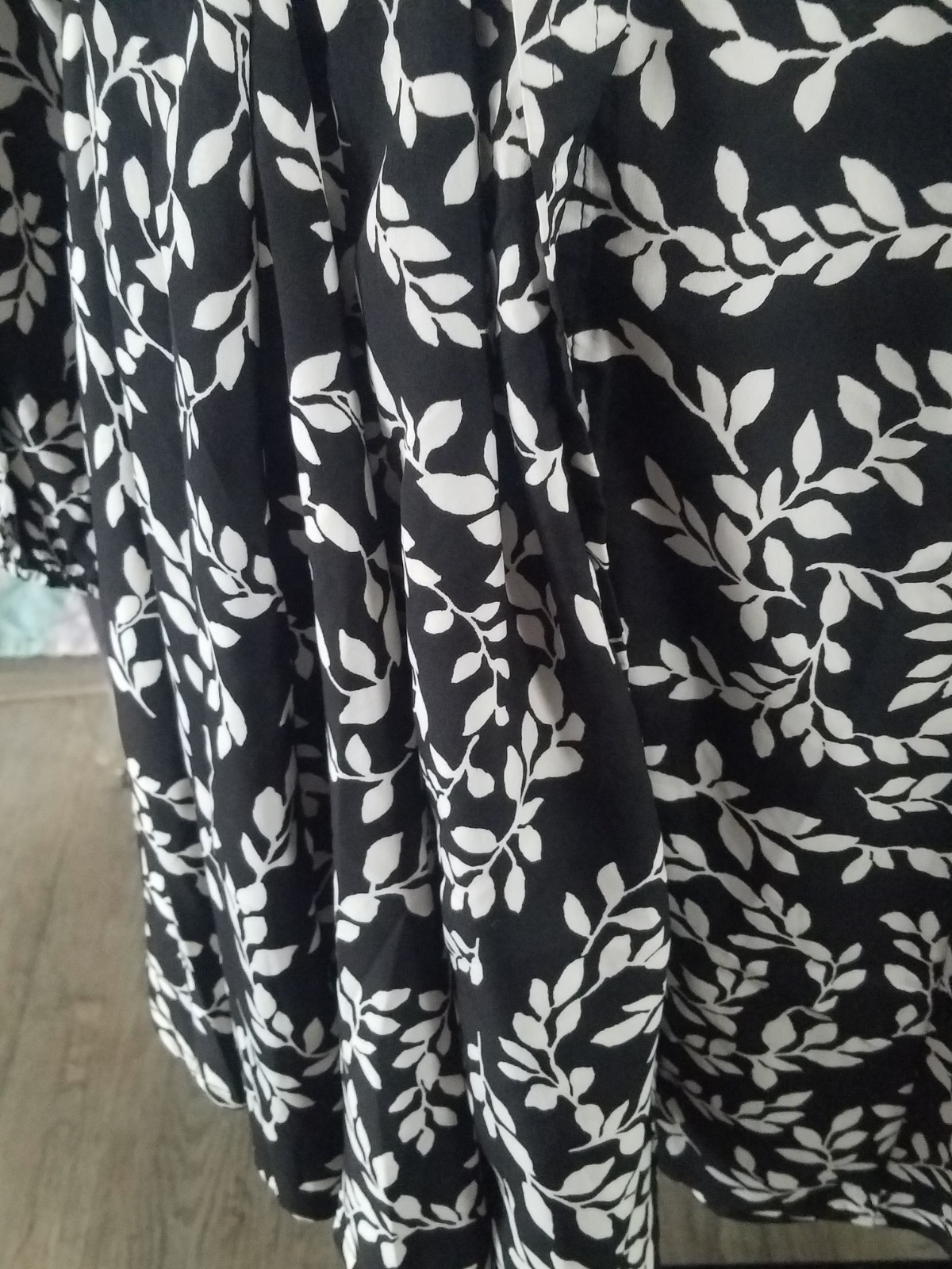 Indulge Belted Waist Floral Ruffle Hem Top/ Shirtdress XL