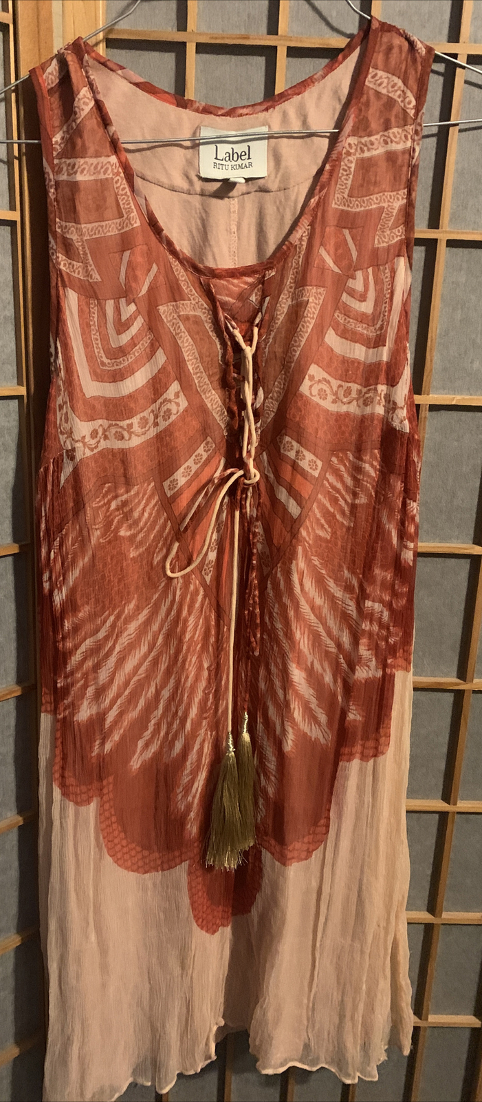 RITU KUMAR LABEL lined mini dress Size 3 (READ & SEE Photo 10/11)