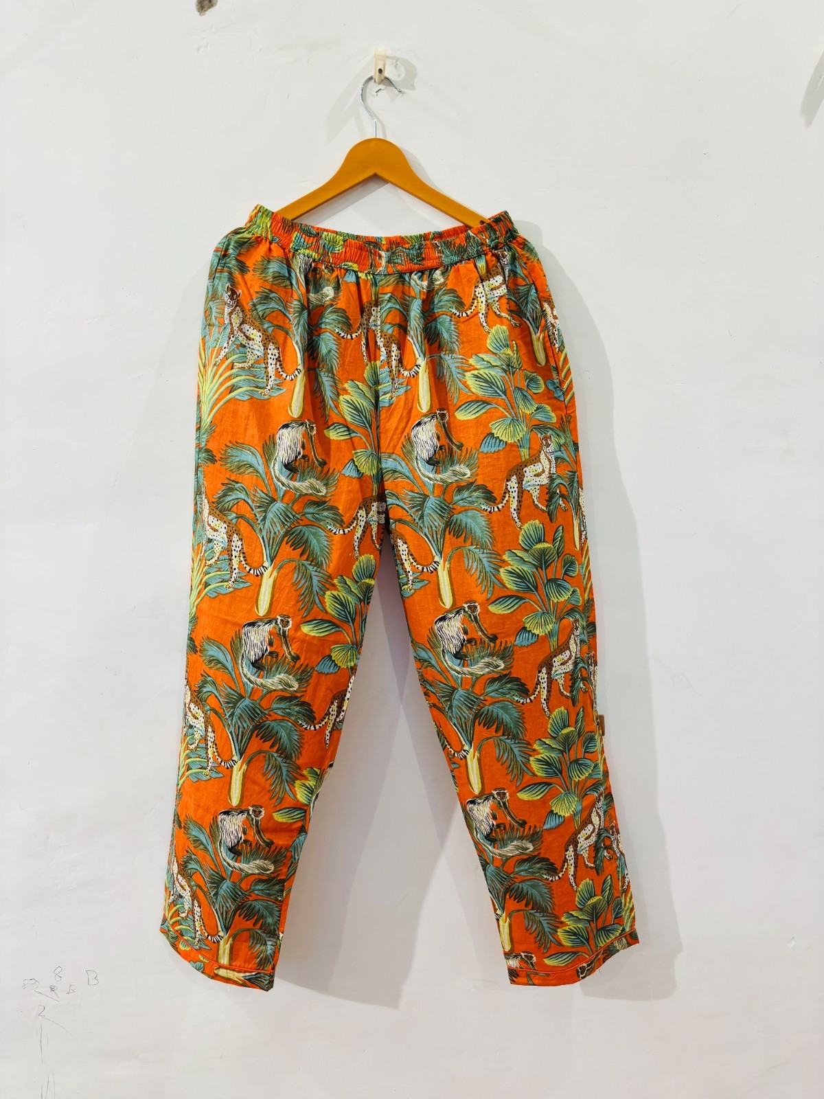 LeopardPrint Cotton Pajama Set:Summer Loungewear night wear for woman’s giftitem