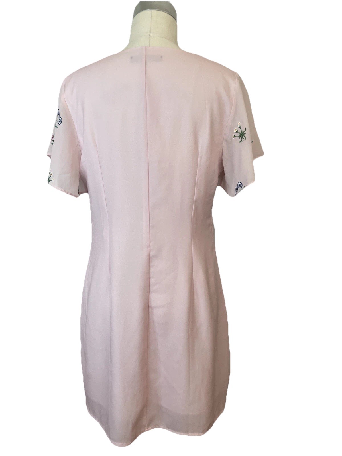 A Fuli Lined Pink Make A Wish ShiftDress W/ Graphic Illustration Sz 10