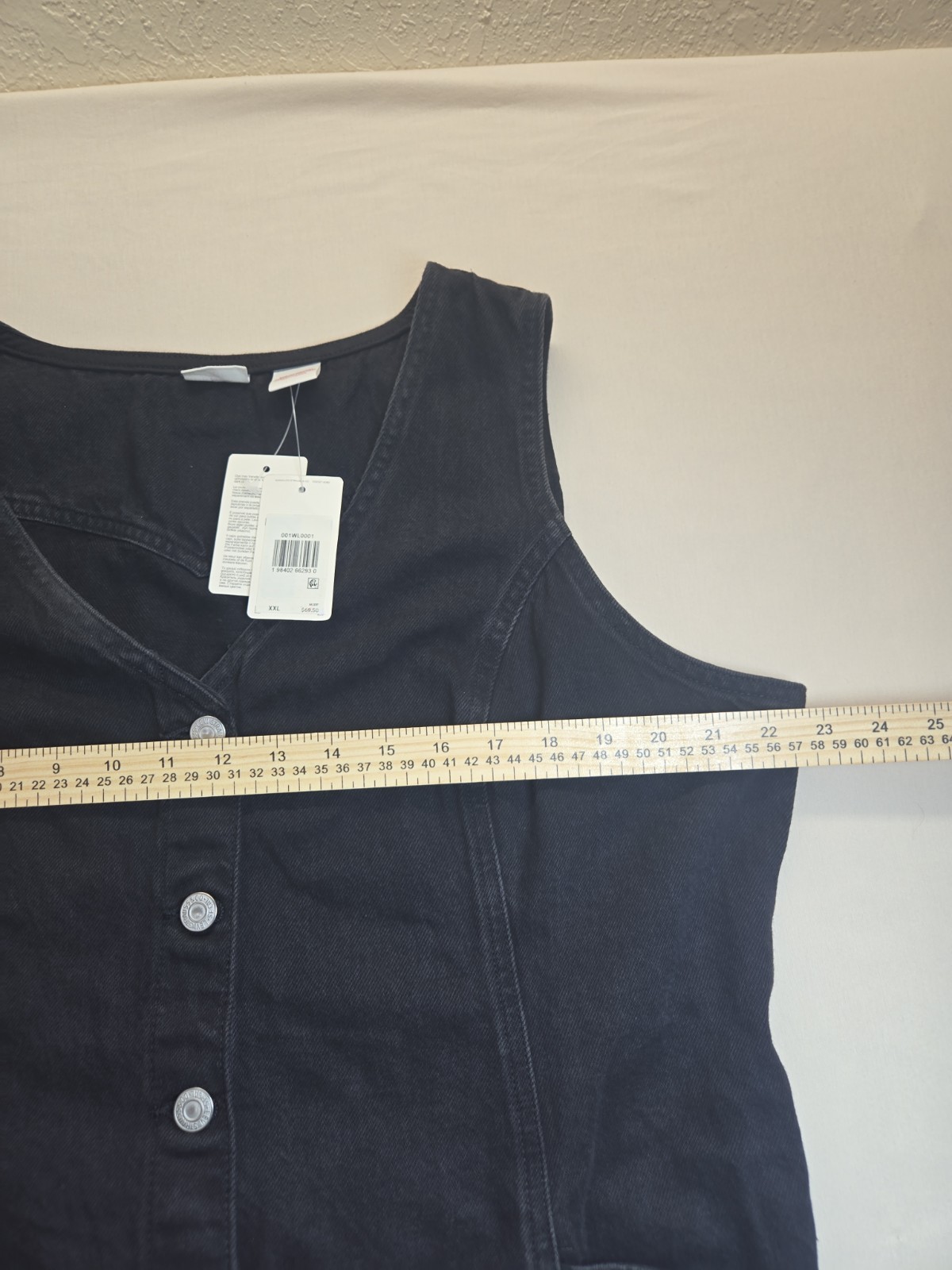 Levi’s Black Denim Dress With Pockets XXL New With Tags Standard Fit