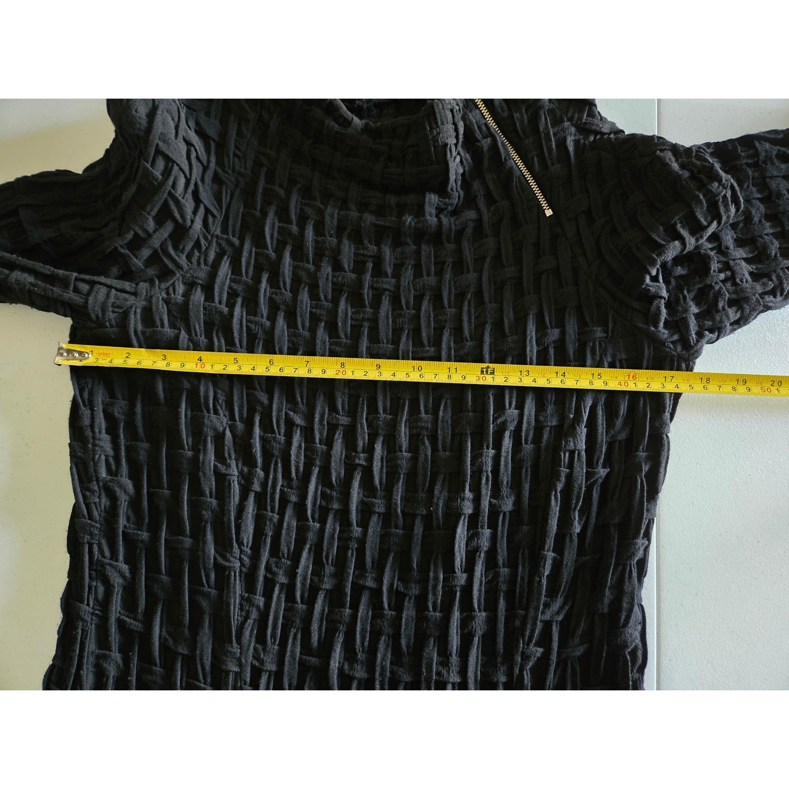 Rostfrei Anett Rostel Black Textured Dress Avant Garde Art To Wear Lagenlook