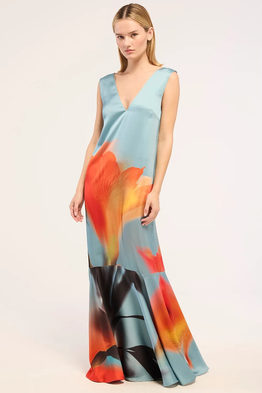 MISA Los Angeles ISAH DRESS Floral Size S NWT! $465 retail