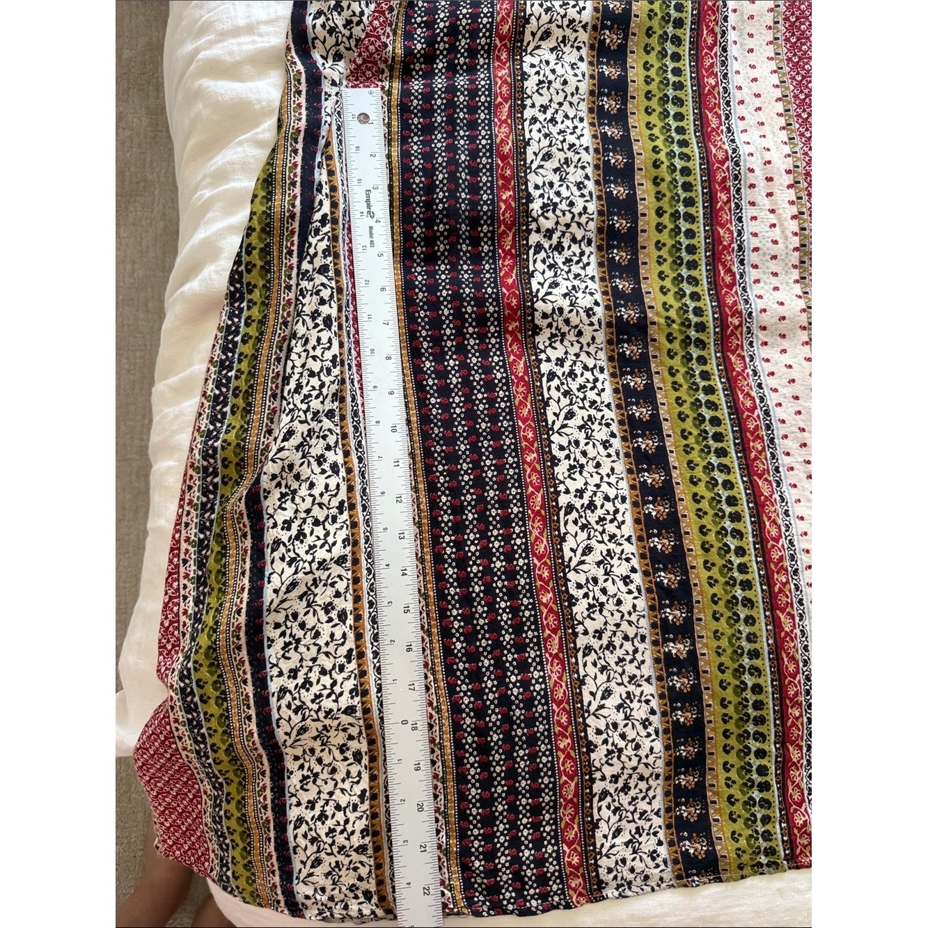 Boho Patchwork Print Maxi Dress | Strappy Summer Dress | Festival & Vacation Sty