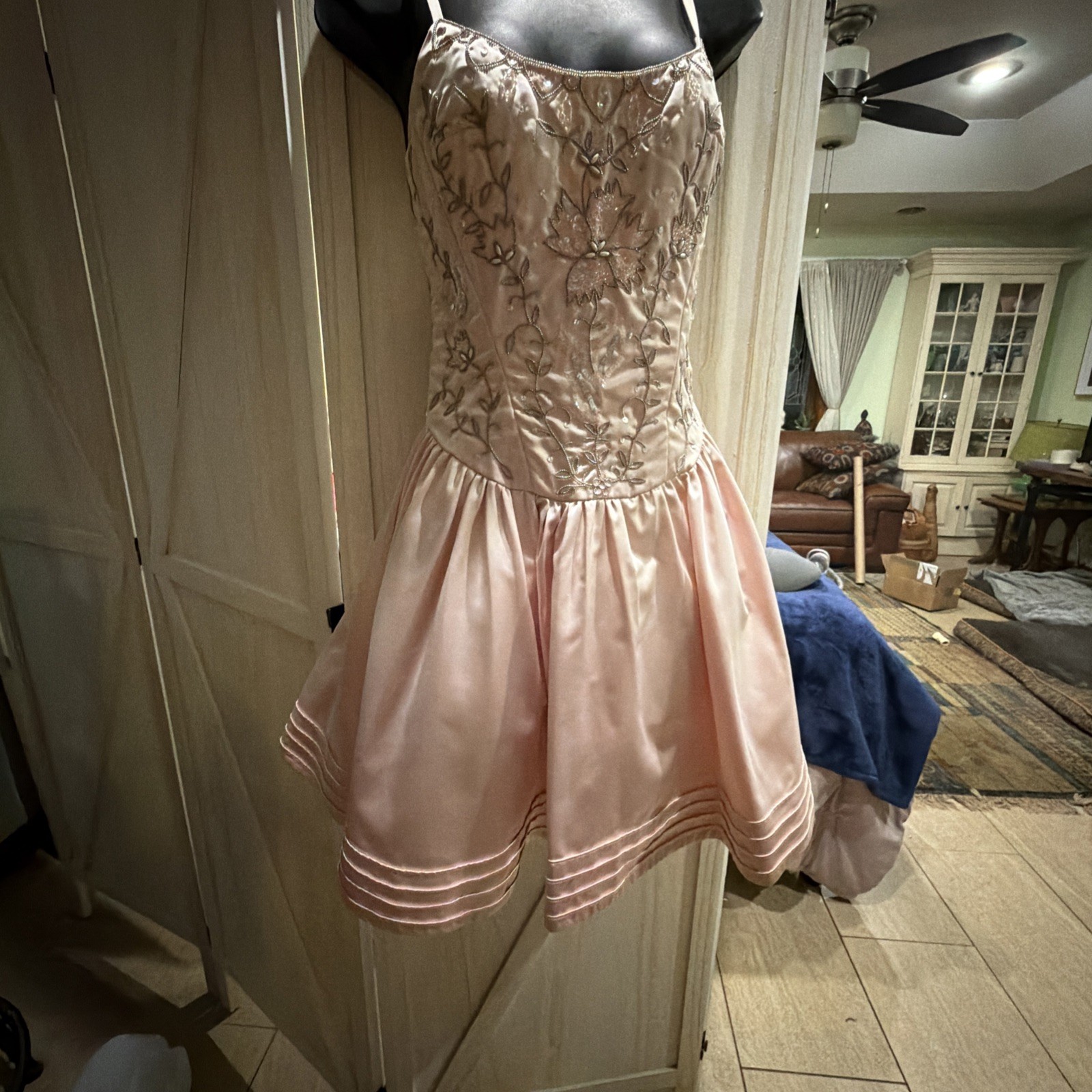 Vtg Betsy Johnson Cupcake Y2K Strapless Evening Size 4 Lace/tulle Tiered Dress